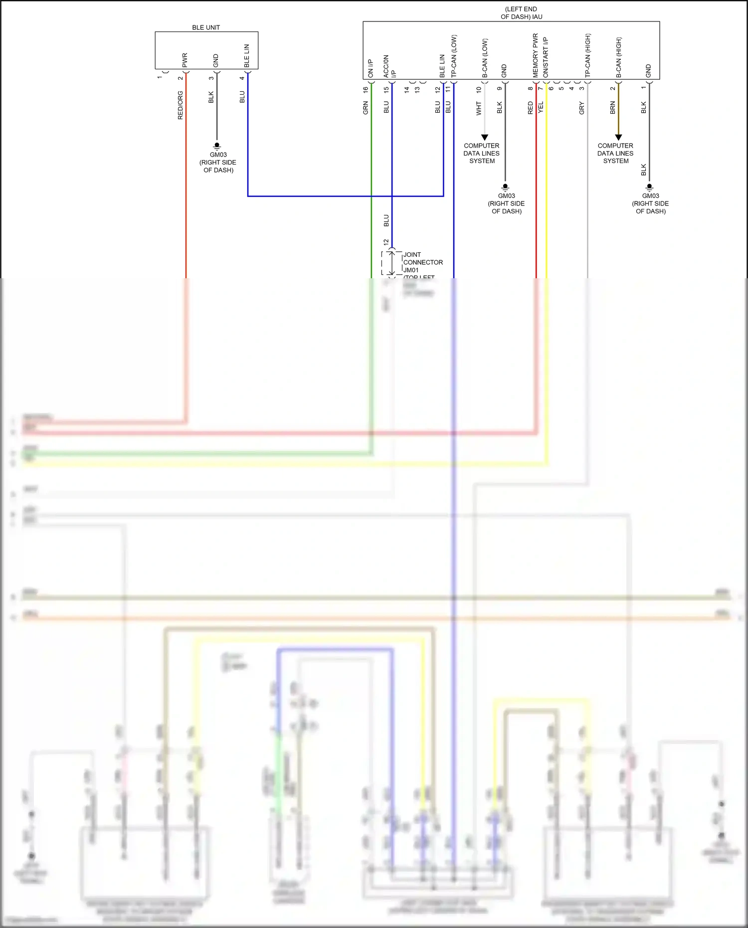 Hyundai Tucson IV (2020-2024) computer data lines system wiring diagram  (213 of 245)