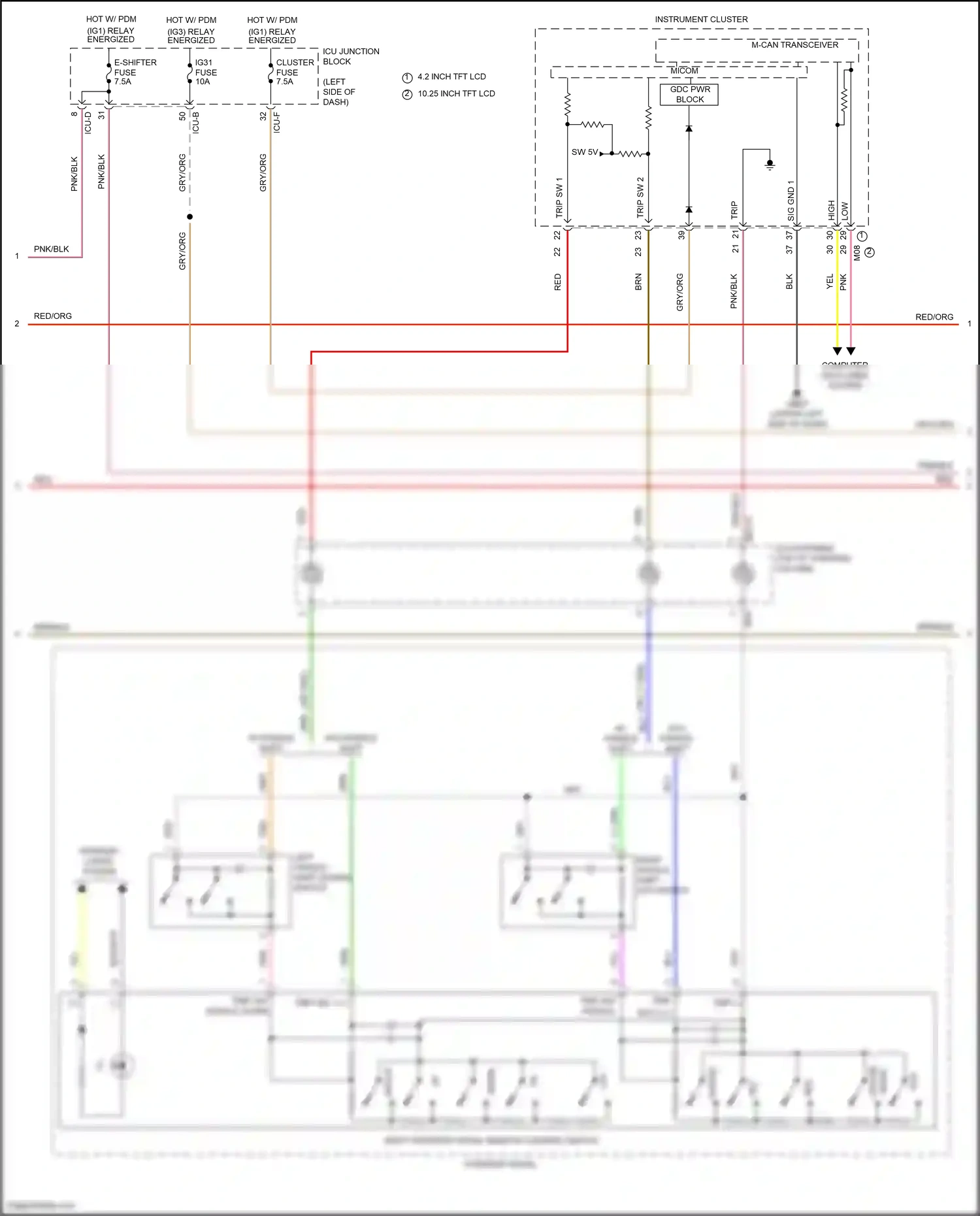Hyundai Tucson IV (2020-2024) computer data lines system wiring diagram  (204 of 245)