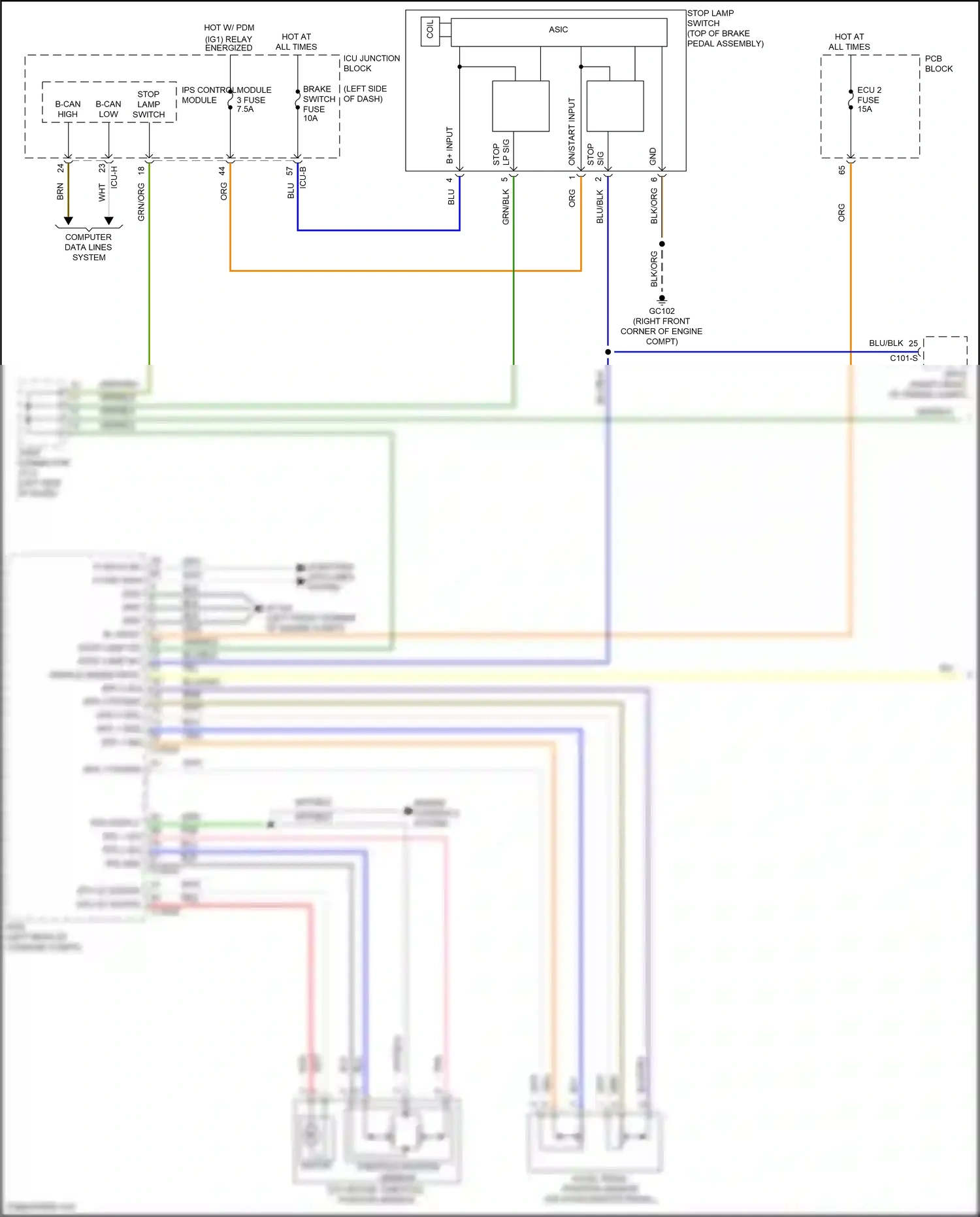 Hyundai Tucson IV (2020-2024) computer data lines system wiring diagram  (46 of 245)