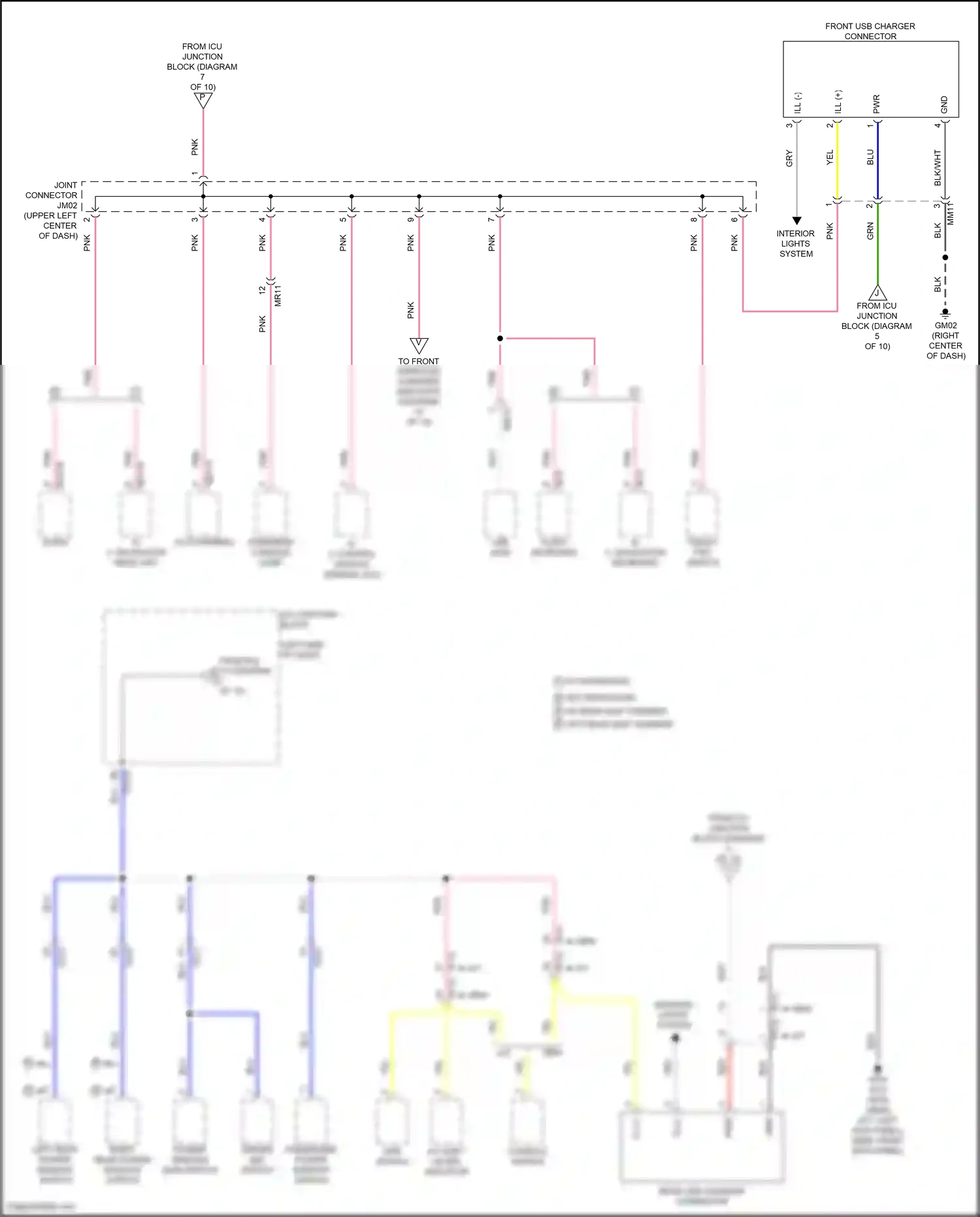 Hyundai Tucson IV (2020-2024) console switch wiring diagram  (6 of 9)
