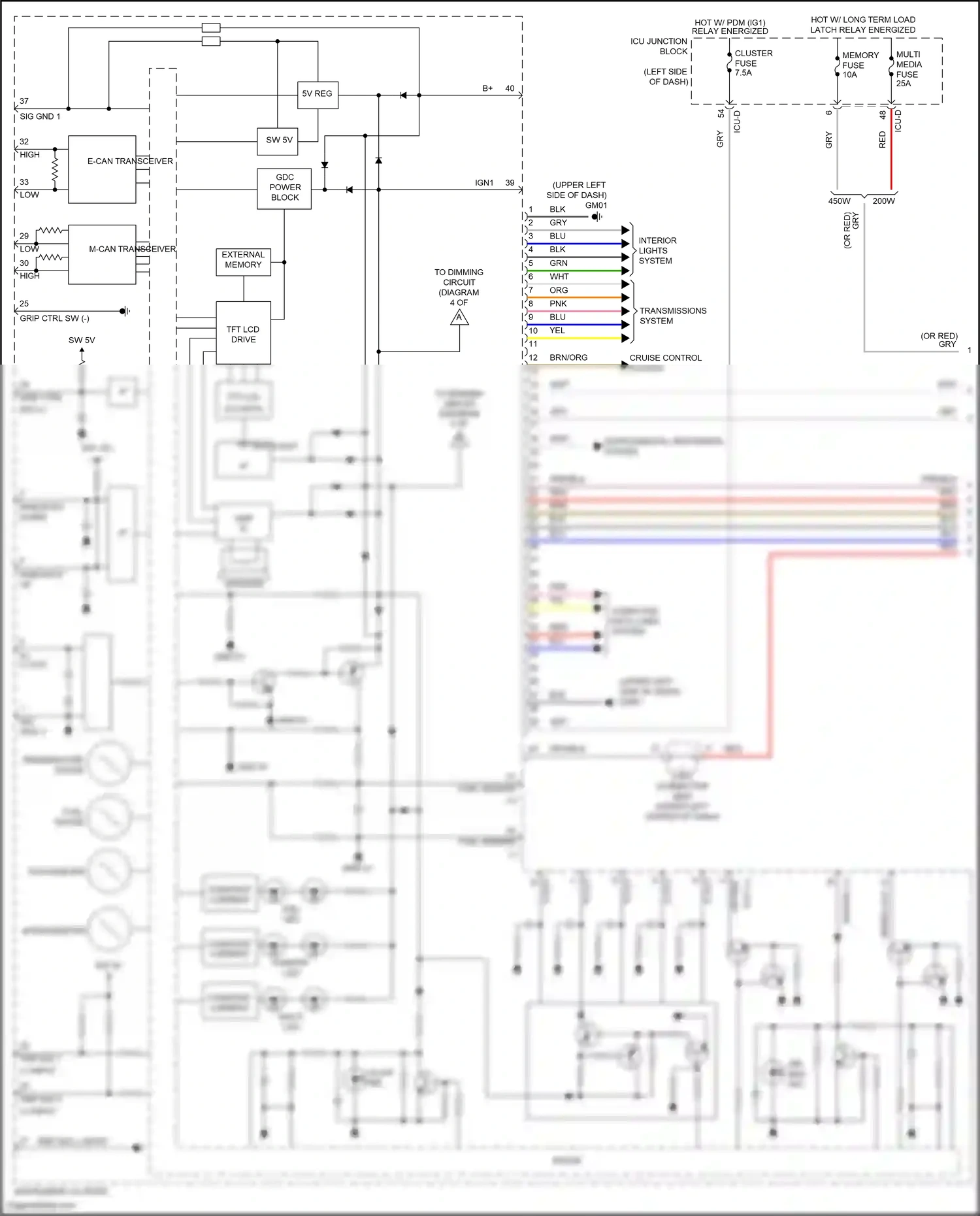 Hyundai Tucson IV (2020-2024) constant current pointer led wiring diagram  (1 of 1)