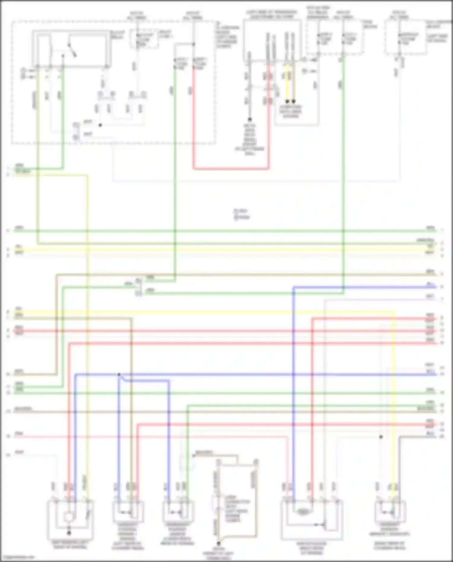 Wiring diagram crankshaft position sensor for Hyundai Tucson IV (2020-2024) (3 of 3)
