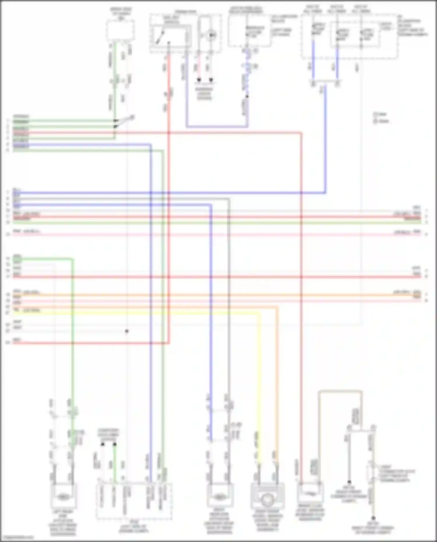 Wiring diagram crash pad for Hyundai Tucson IV (2020-2024) (1 of 1)
