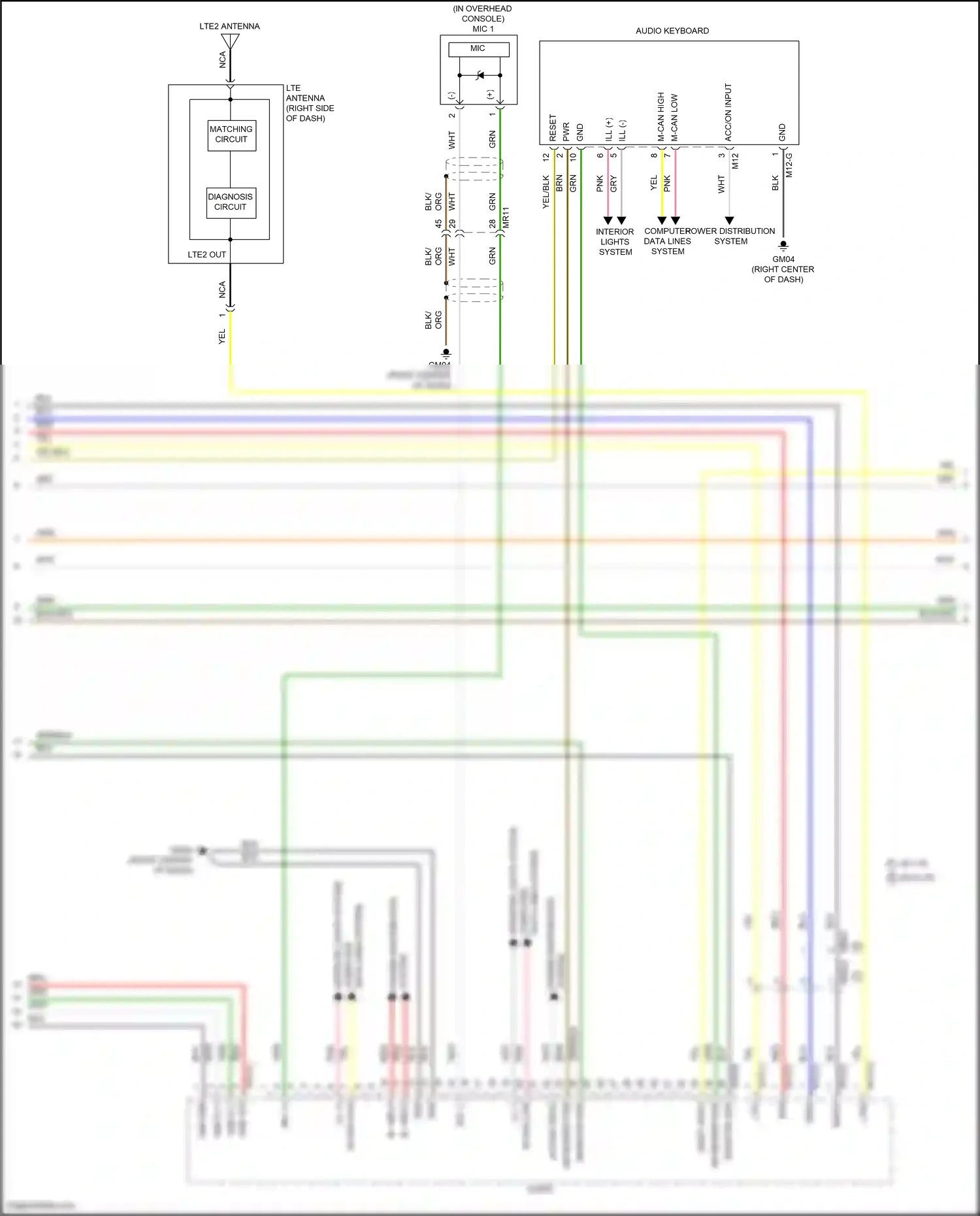 Hyundai Tucson IV (2020-2024) data lines system wiring diagram  (1 of 7)