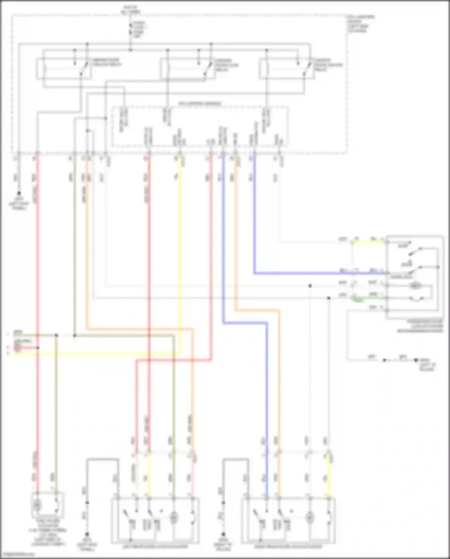 Wiring diagram dr unlk for Hyundai Tucson IV (2020-2024) (1 of 4)