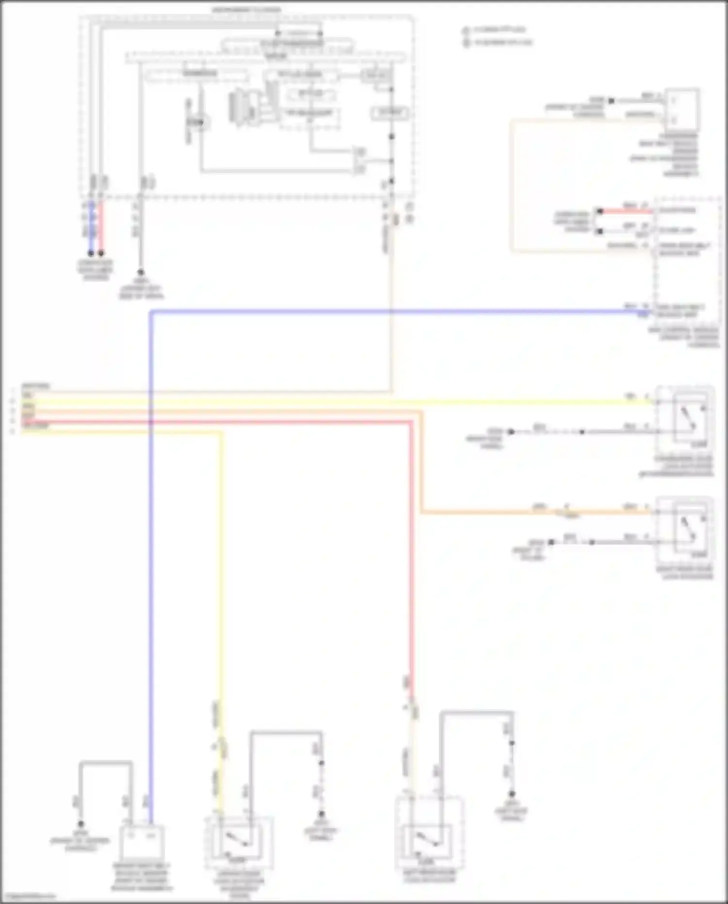 Wiring diagram driver door lock actuator for Hyundai Tucson IV (2020-2024) (1 of 14)