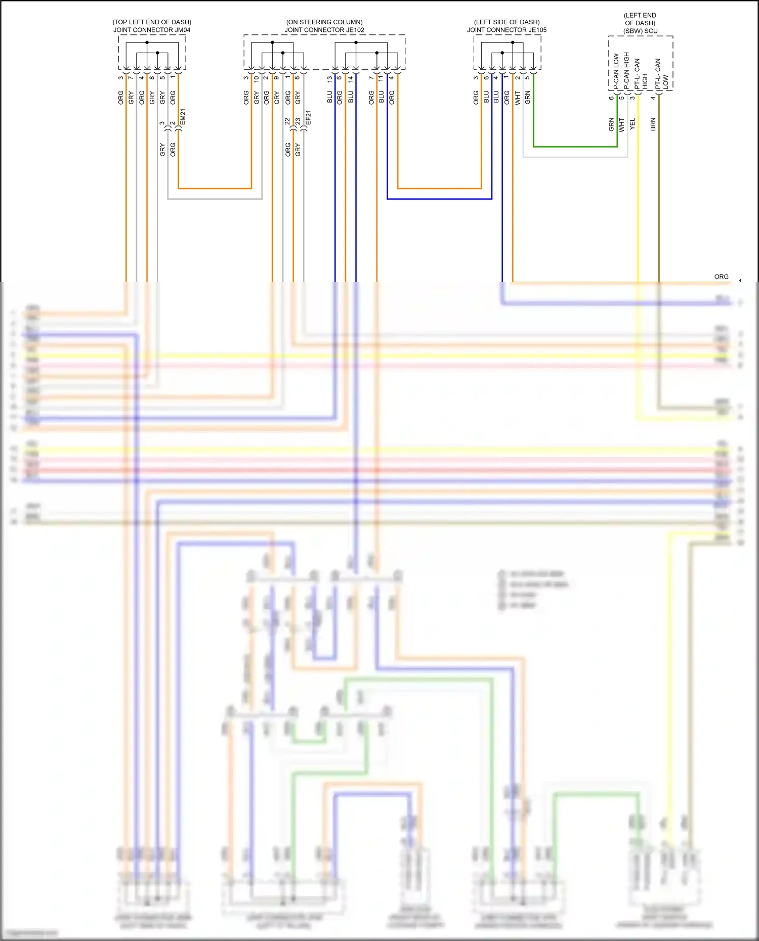 Hyundai Tucson IV (2020-2024) electronic shift switch wiring diagram  (5 of 22)