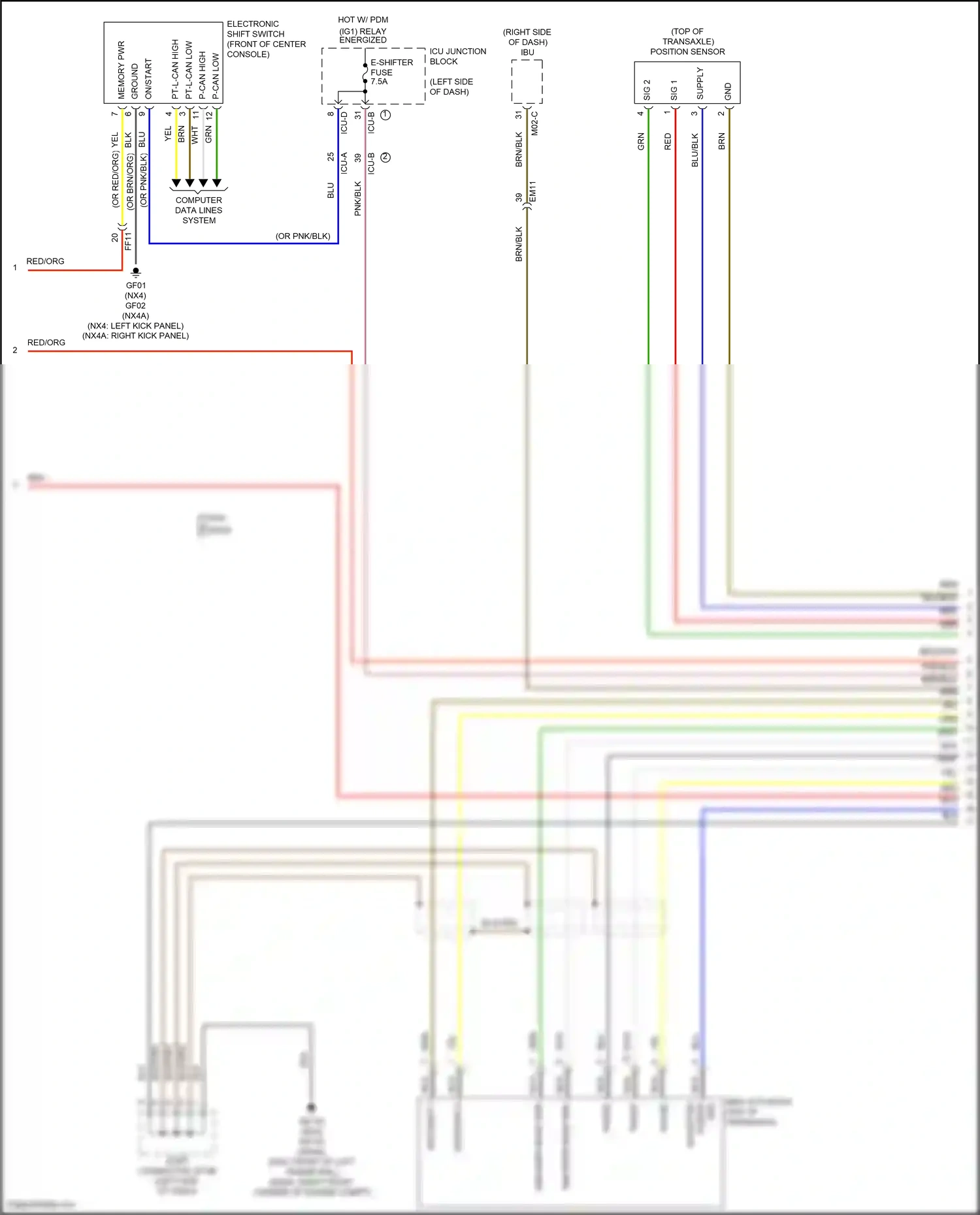 Hyundai Tucson IV (2020-2024) encoder sens gnd wiring diagram  (1 of 6)