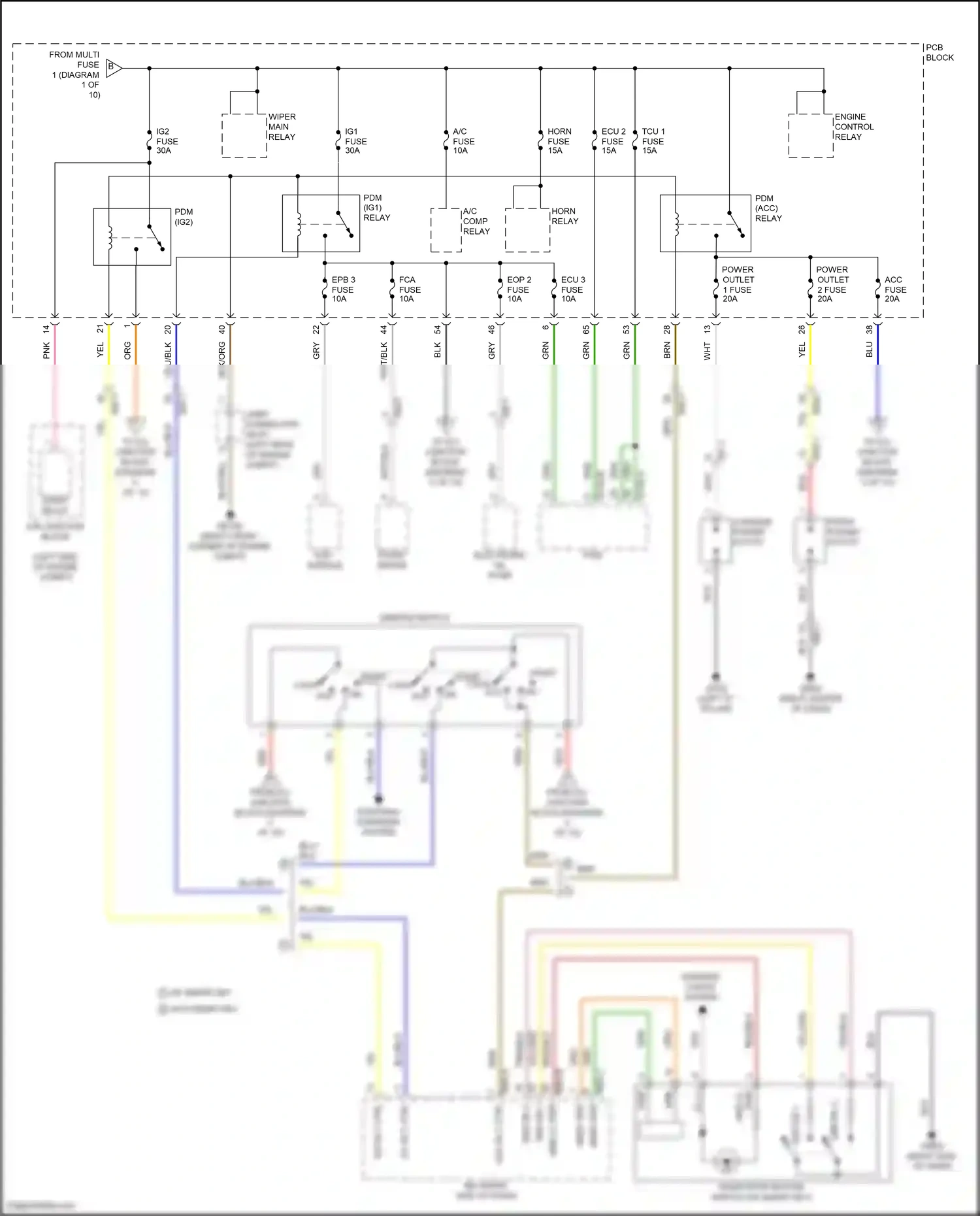Hyundai Tucson IV (2020-2024) engine control relay wiring diagram  (13 of 13)