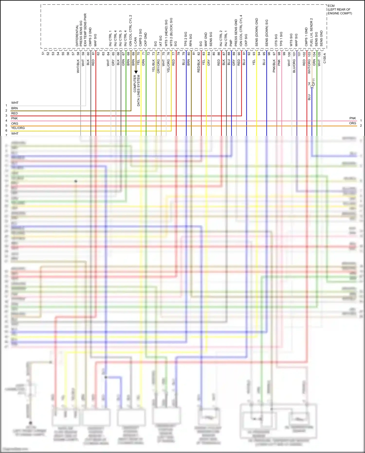 Hyundai Tucson IV (2020-2024) engine coolant temperature sensor wiring diagram  (3 of 3)