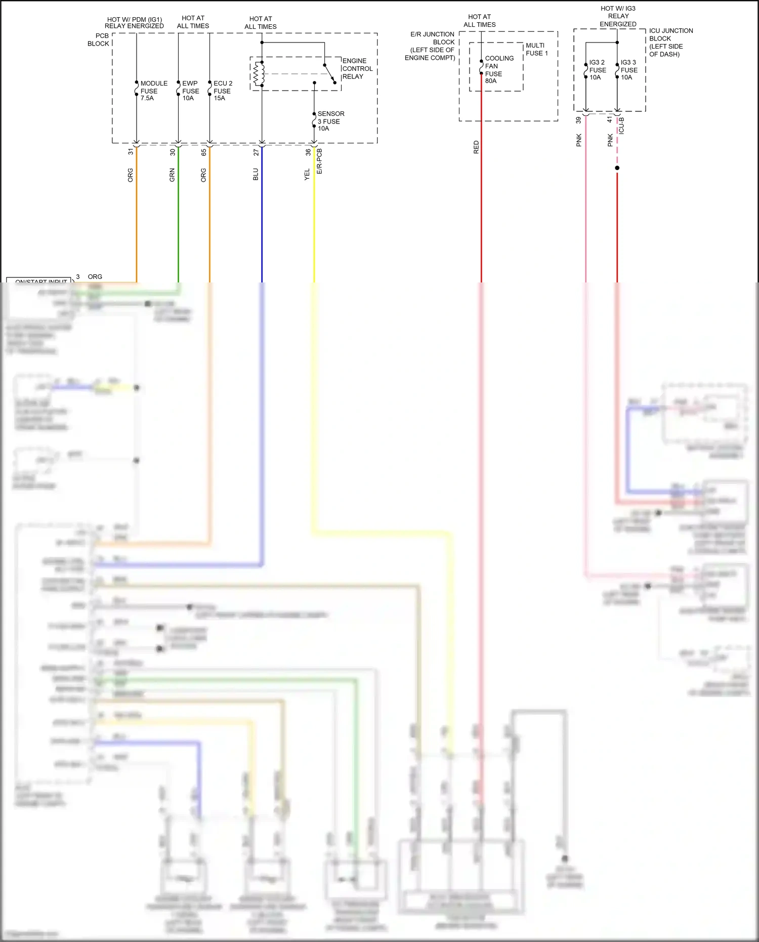 Hyundai Tucson IV (2020-2024) engine ctrl rly ctrl wiring diagram  (7 of 9)