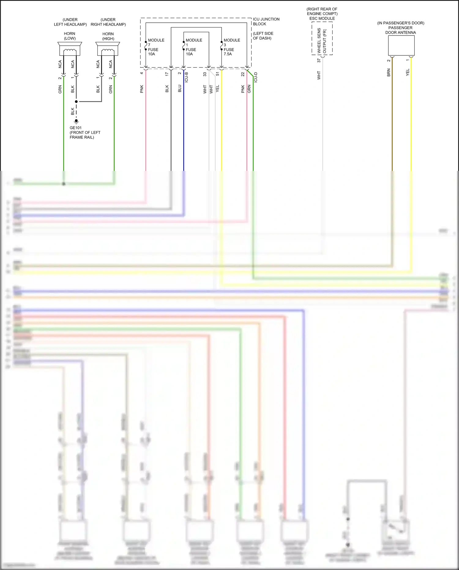 Hyundai Tucson IV (2020-2024) esc module wiring diagram  (9 of 24)