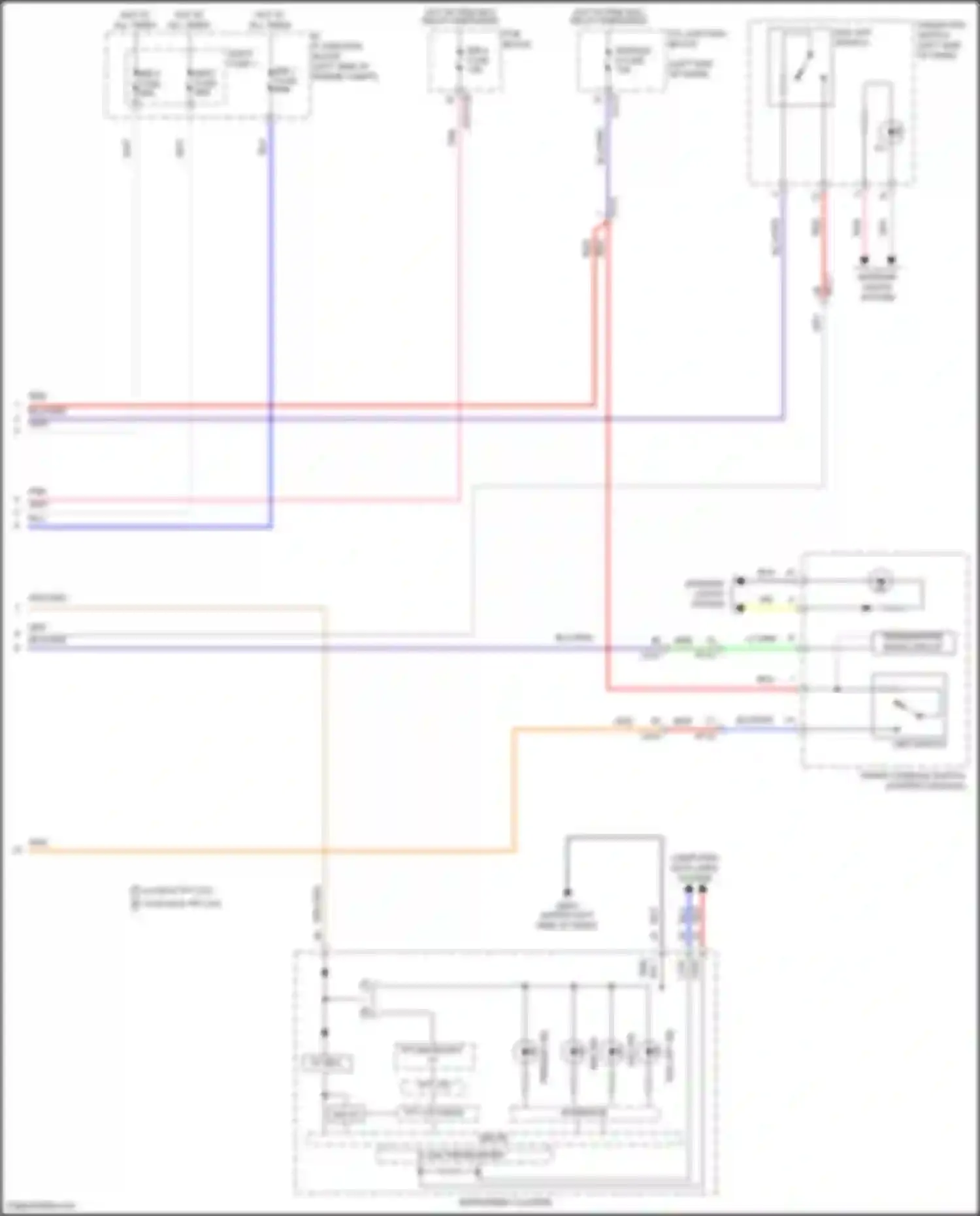 Wiring diagram esc off switch for Hyundai Tucson IV (2020-2024) (2 of 2)