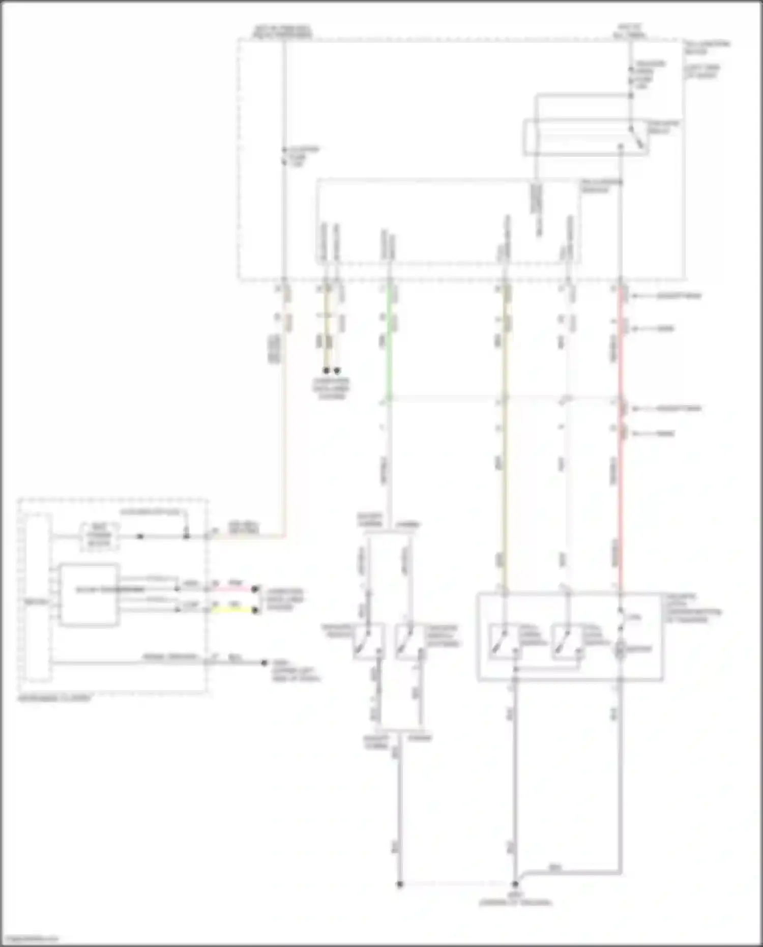 Wiring diagram except hybrid for Hyundai Tucson IV (2020-2024) (10 of 24)