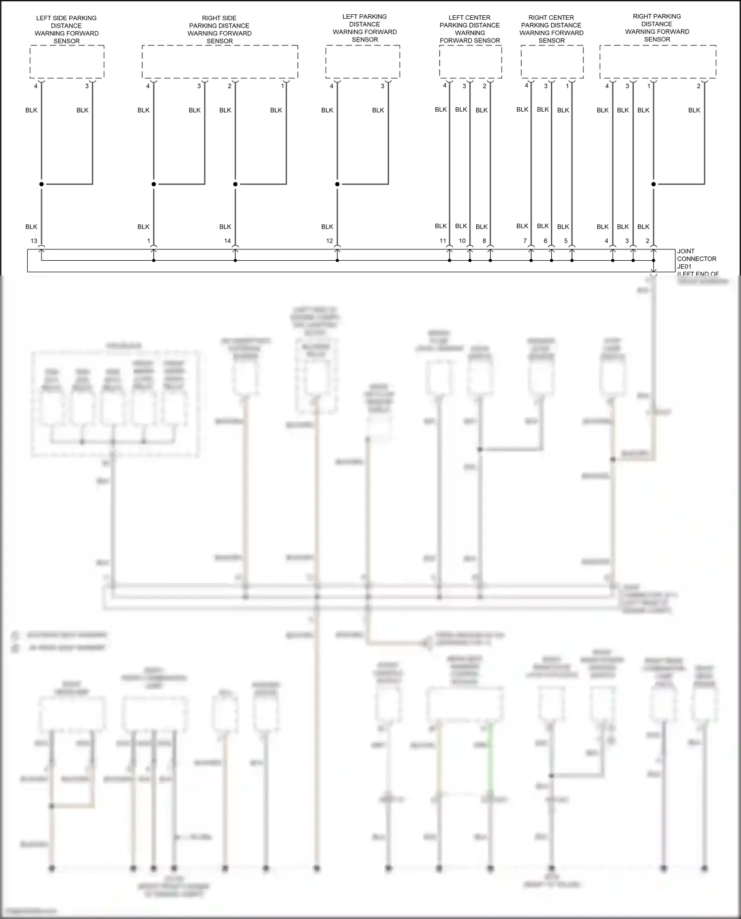 Hyundai Tucson IV (2020-2024) front console switch wiring diagram  (1 of 15)
