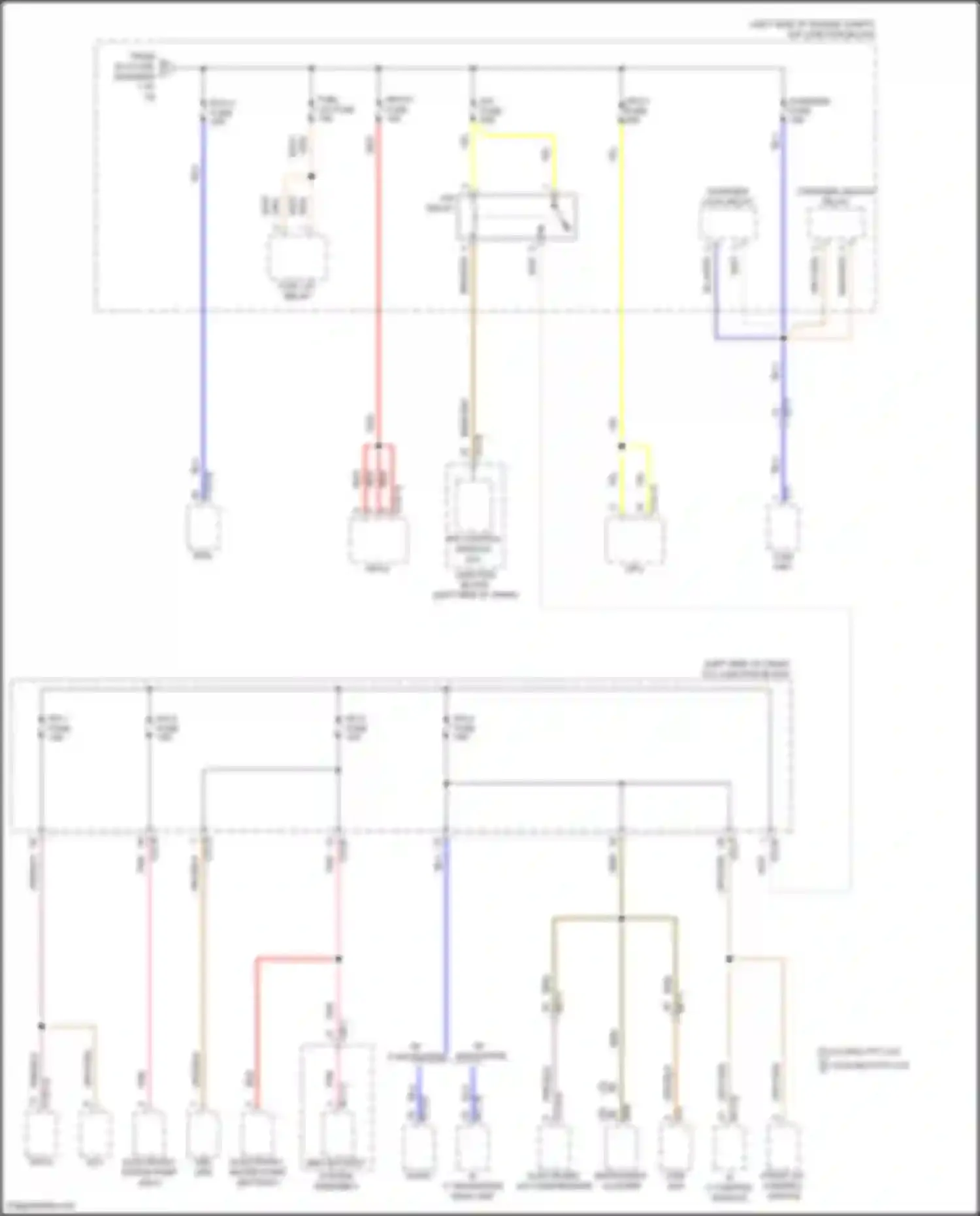 Wiring diagram fuel lid relay for Hyundai Tucson IV (2020-2024) (1 of 2)