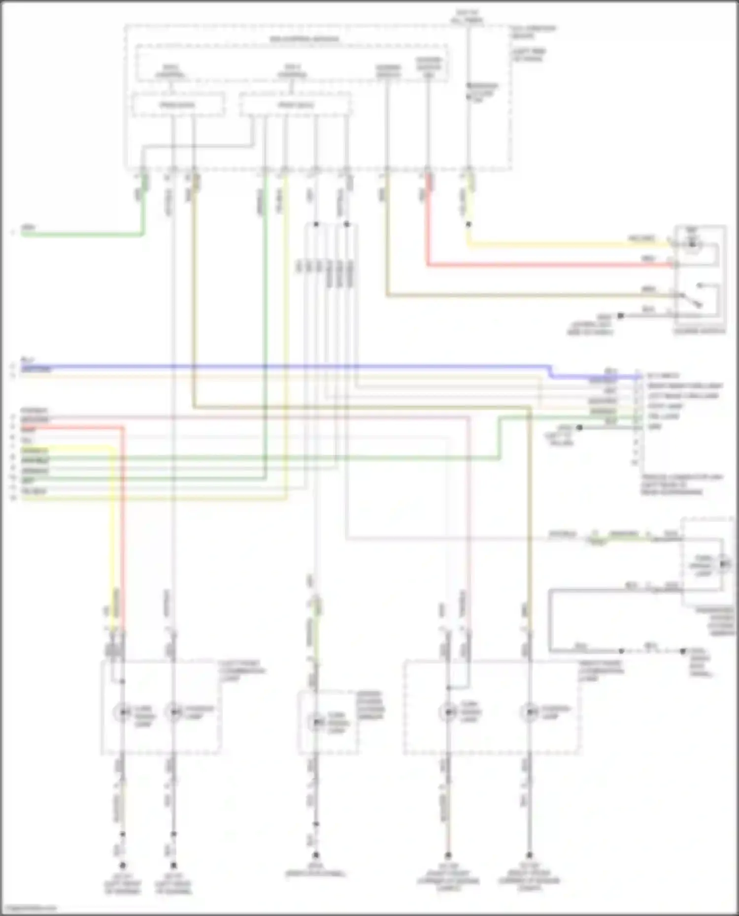 Wiring diagram hazard switch ind for Hyundai Tucson IV (2020-2024) (3 of 3)