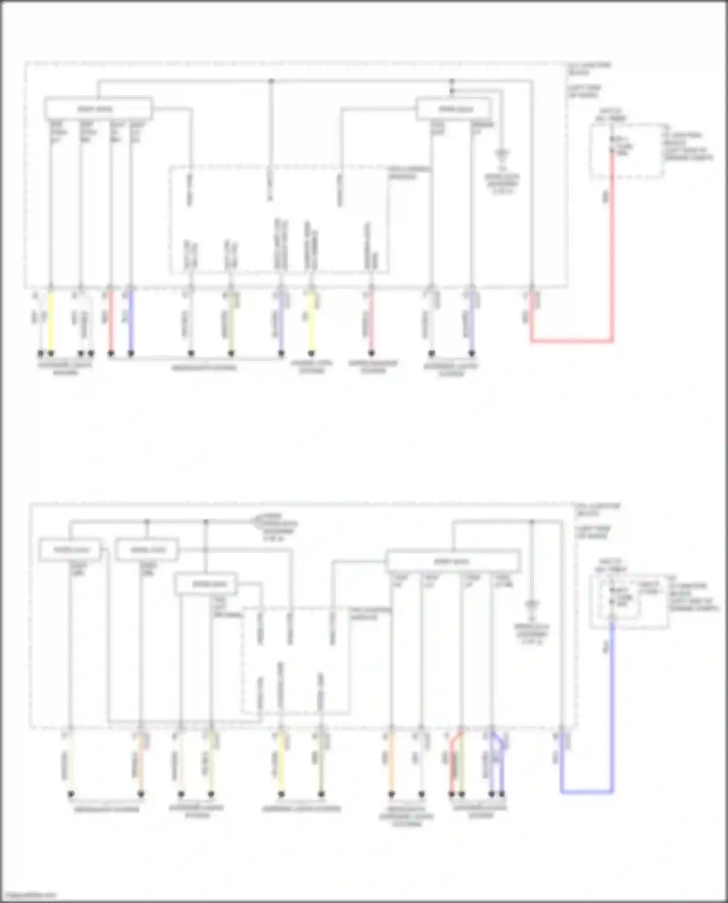 Wiring diagram headlights system for Hyundai Tucson IV (2020-2024) (8 of 9)