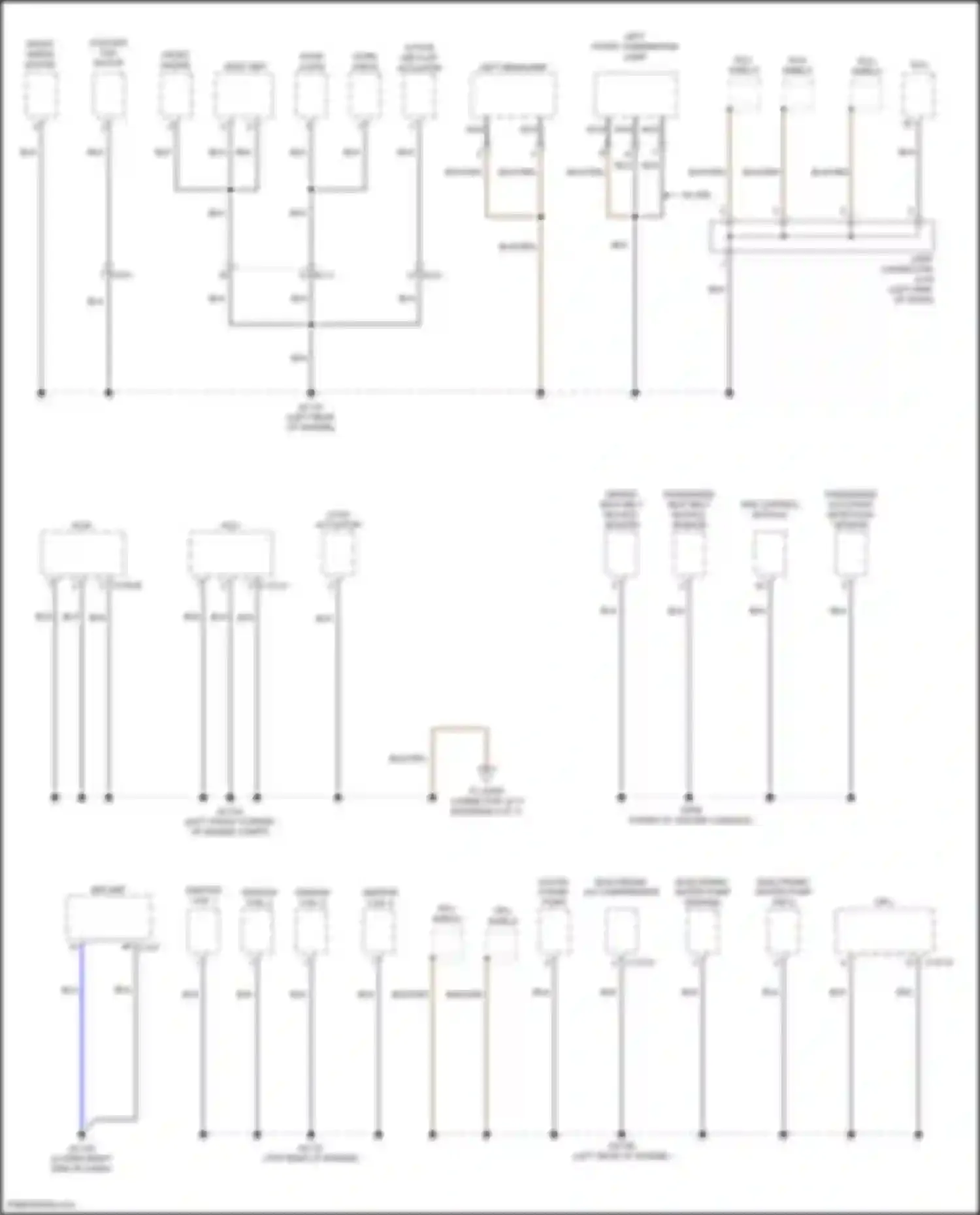 Wiring diagram ignition coil 1 for Hyundai Tucson IV (2020-2024) (1 of 6)