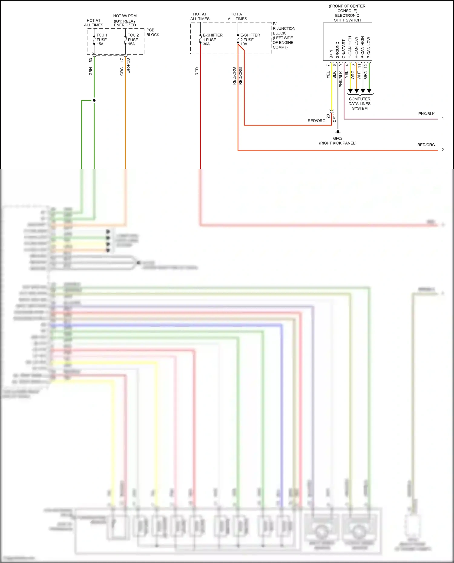 Hyundai Tucson IV (2020-2024) input speed sensor wiring diagram  (1 of 3)