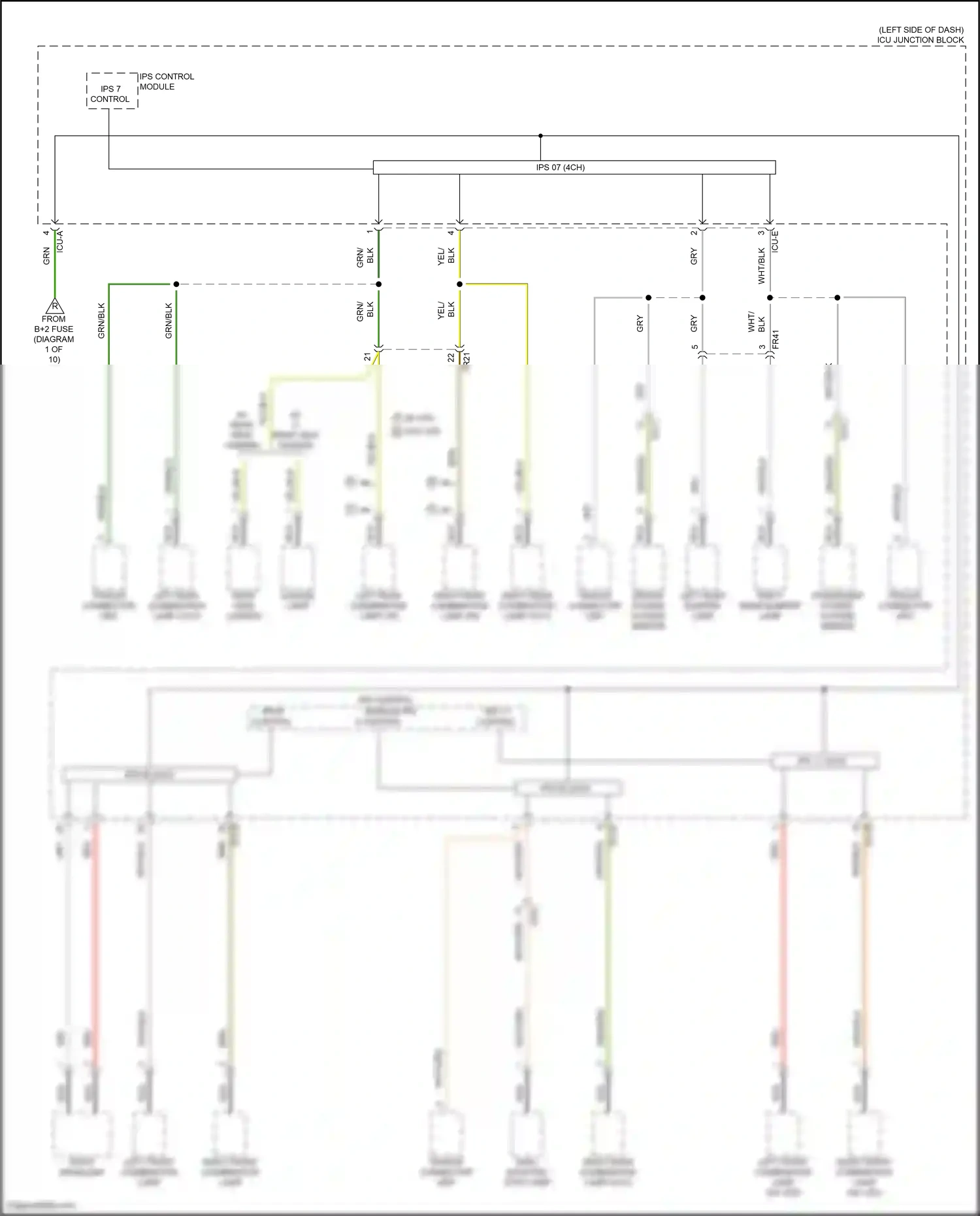 Hyundai Tucson IV (2020-2024) ips control module ips 8 control wiring diagram  (1 of 2)