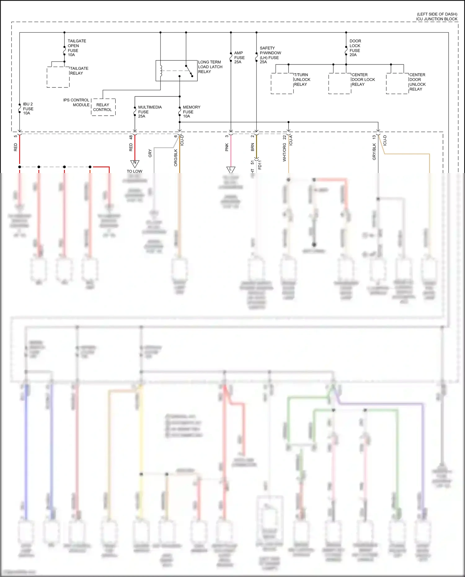 Hyundai Tucson IV (2020-2024) ips control module wiring diagram  (105 of 107)