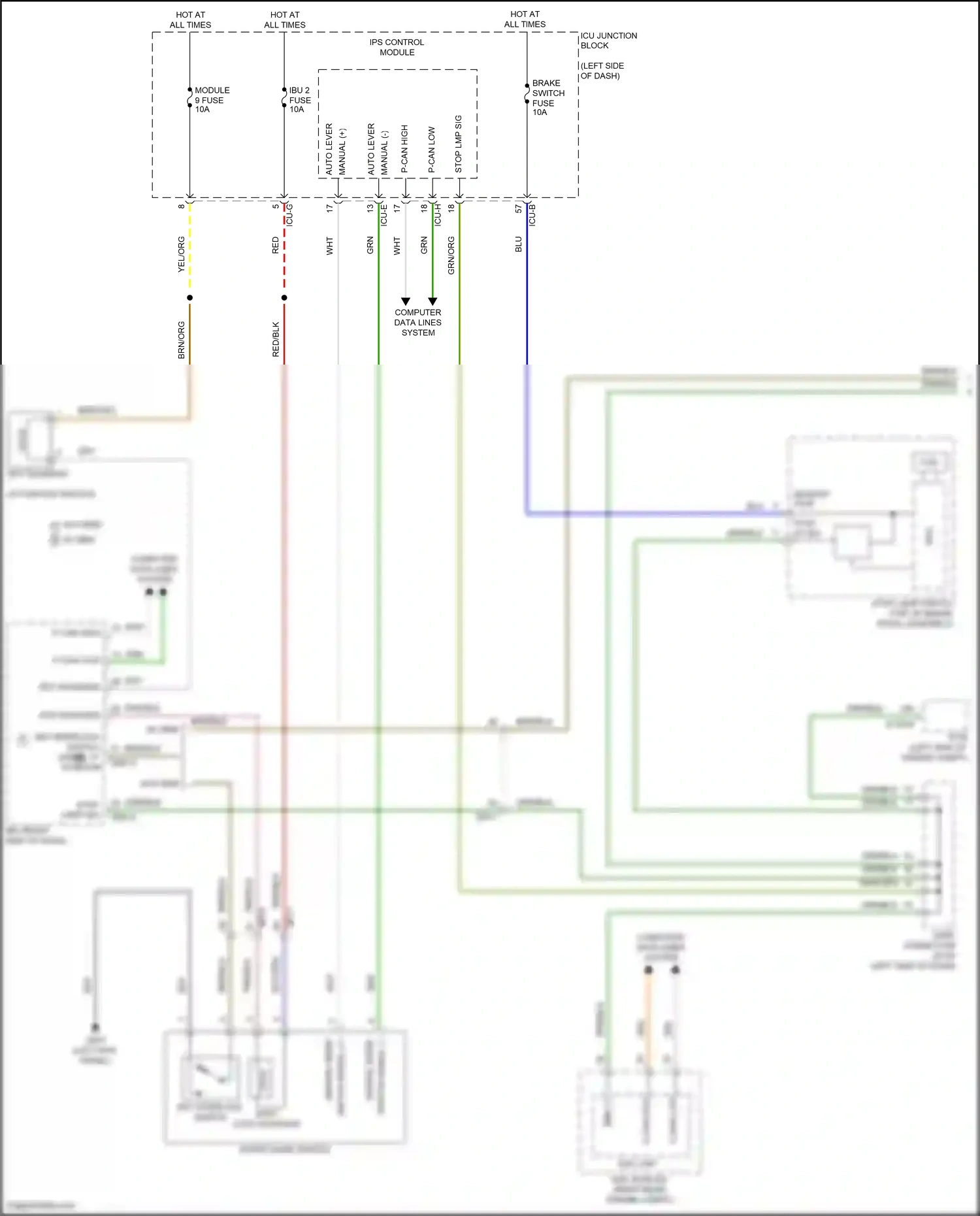 Hyundai Tucson IV (2020-2024) ips control module wiring diagram  (8 of 107)