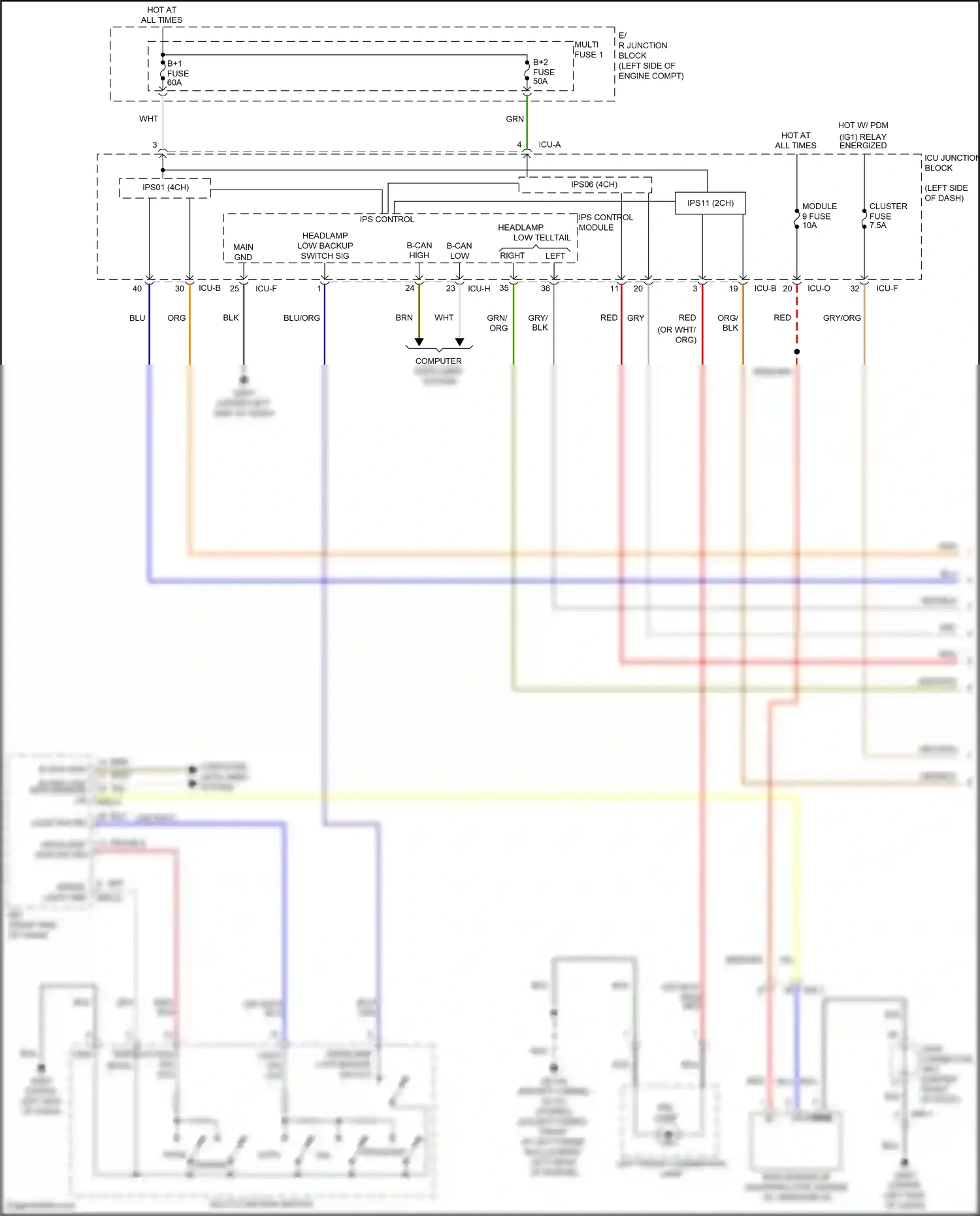 Hyundai Tucson IV (2020-2024) ips control module wiring diagram  (11 of 107)