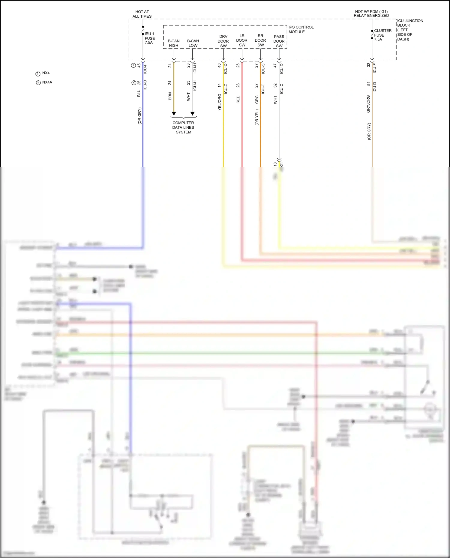Hyundai Tucson IV (2020-2024) ips control module wiring diagram  (1 of 107)