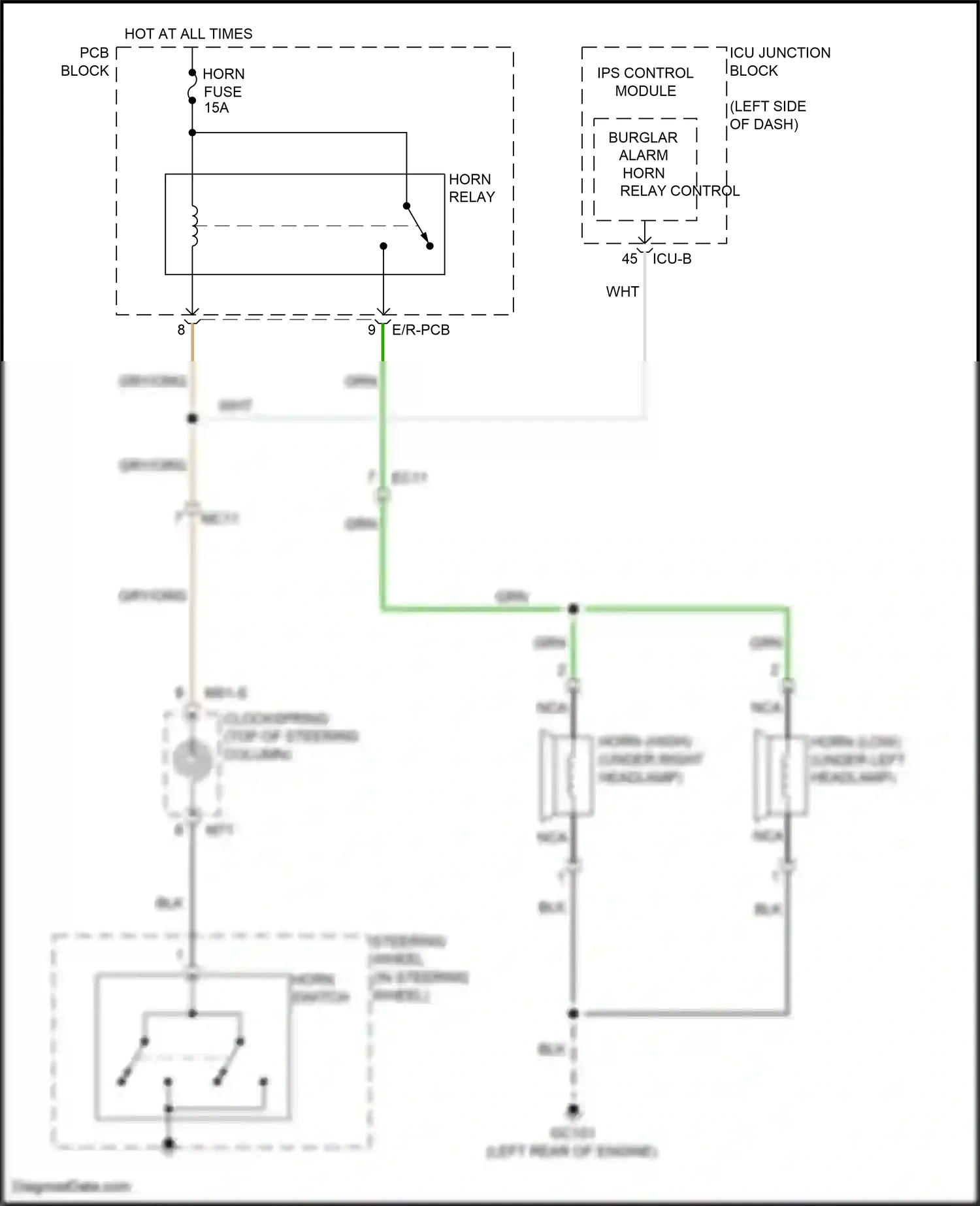 Hyundai Tucson IV (2020-2024) ips control module wiring diagram  (7 of 107)