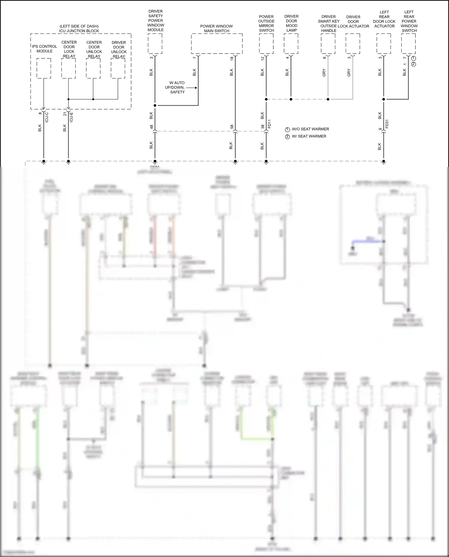 Hyundai Tucson IV (2020-2024) ips control module wiring diagram  (98 of 107)