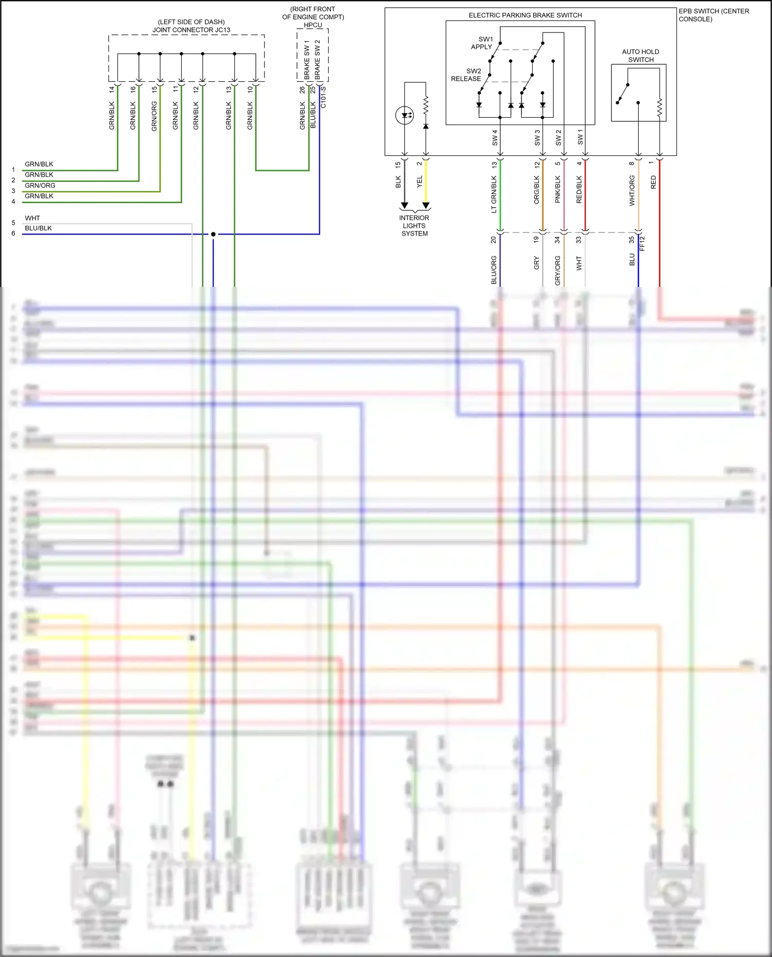 Hyundai Tucson IV (2020-2024) left front wheel sensor wiring diagram  (2 of 4)