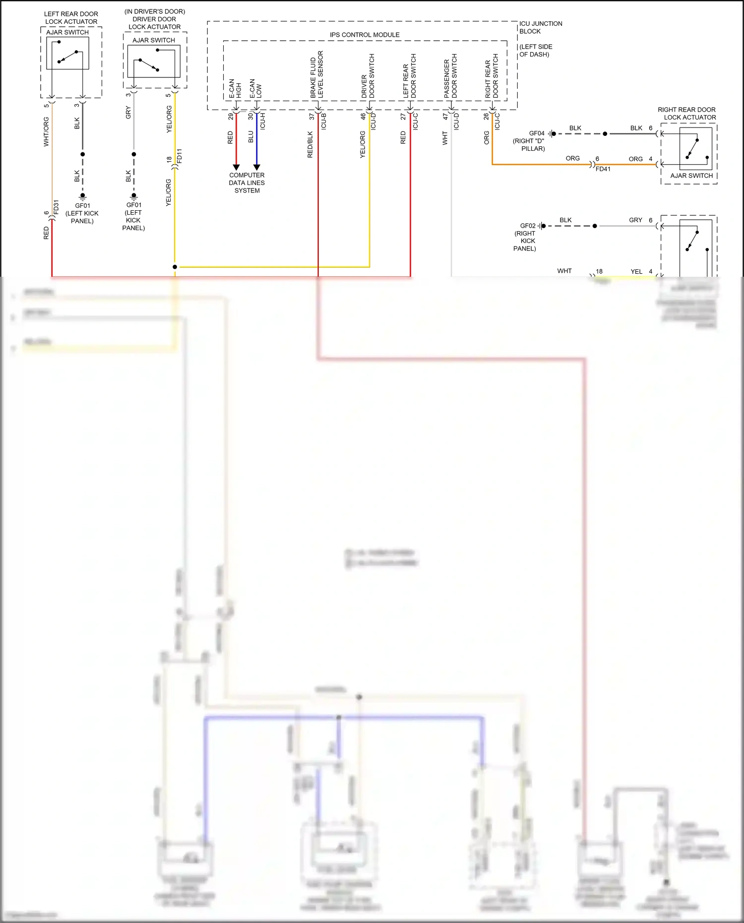 Hyundai Tucson IV (2020-2024) level sensor wiring diagram  (5 of 7)