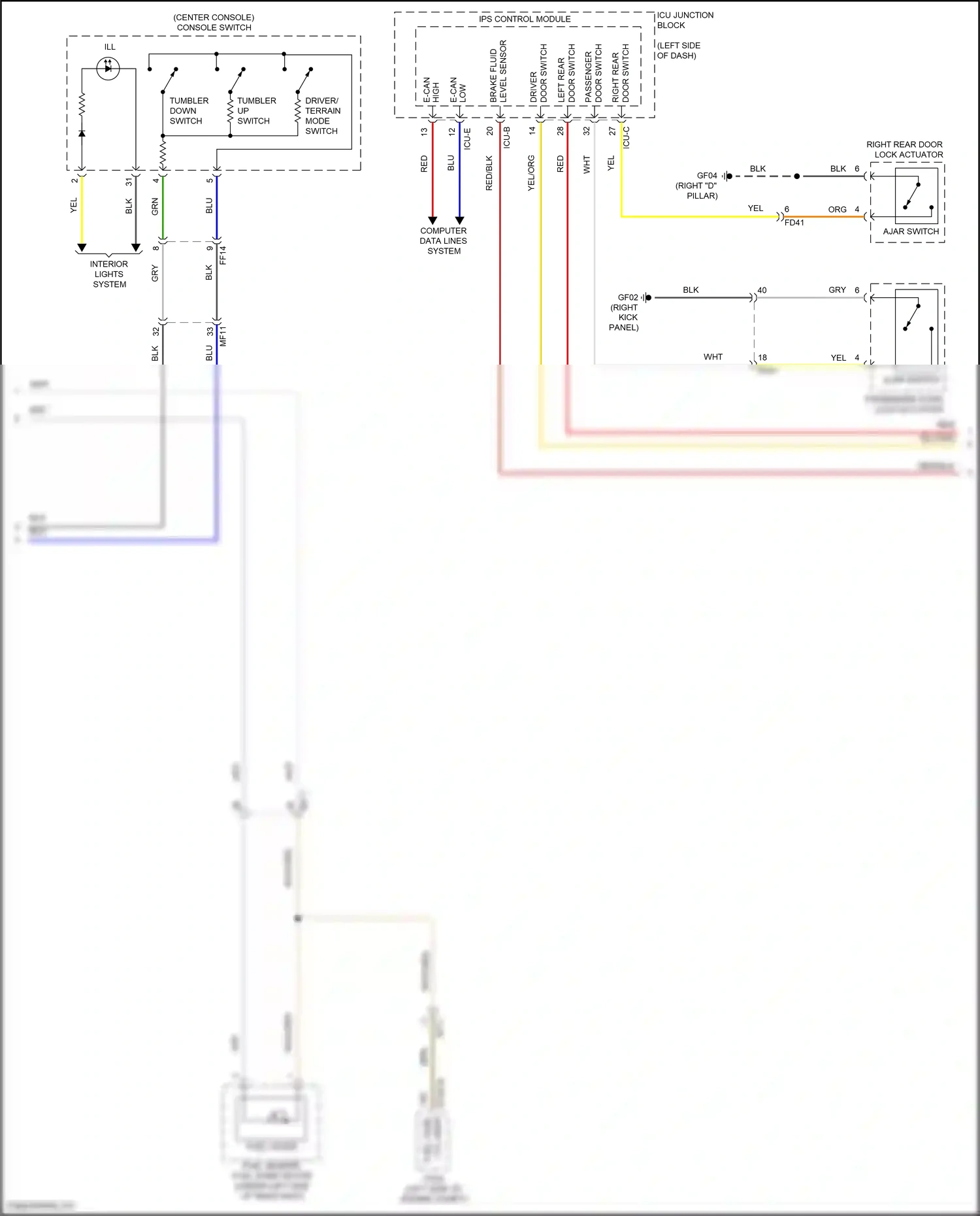 Hyundai Tucson IV (2020-2024) level sensor wiring diagram  (2 of 7)
