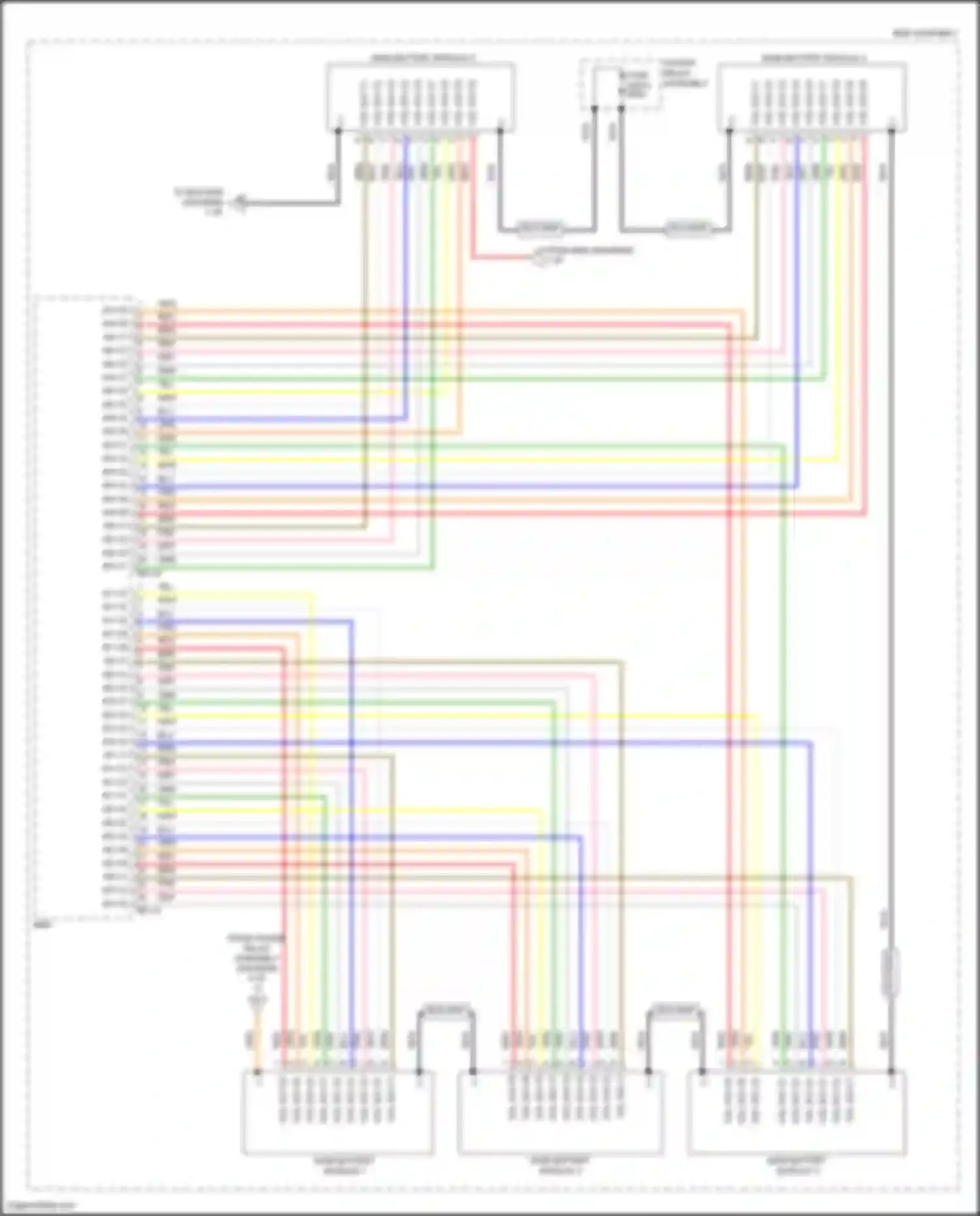 Wiring diagram main battery module 4 for Hyundai Tucson IV (2020-2024) (1 of 1)