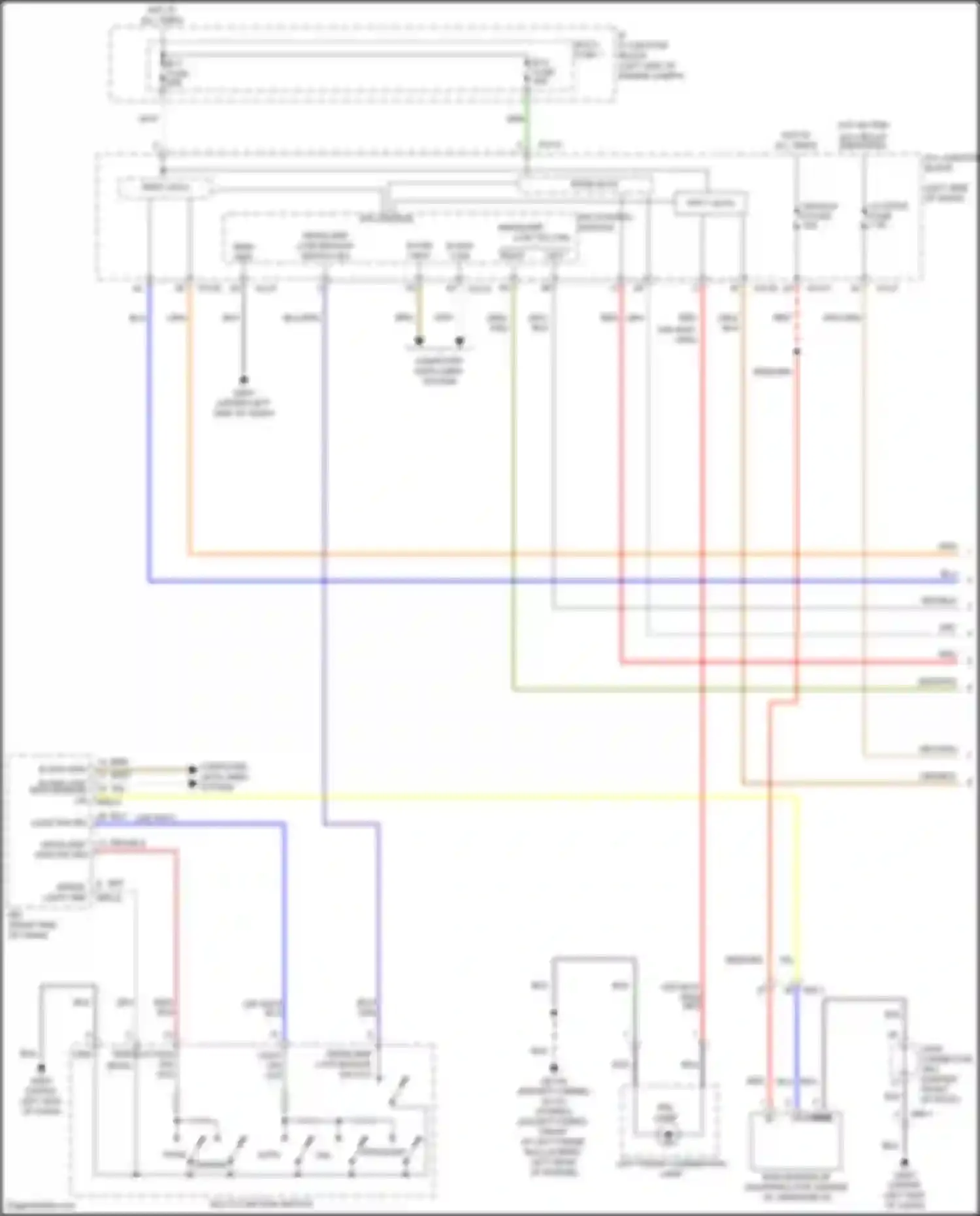 Wiring diagram main gnd for Hyundai Tucson IV (2020-2024) (1 of 4)