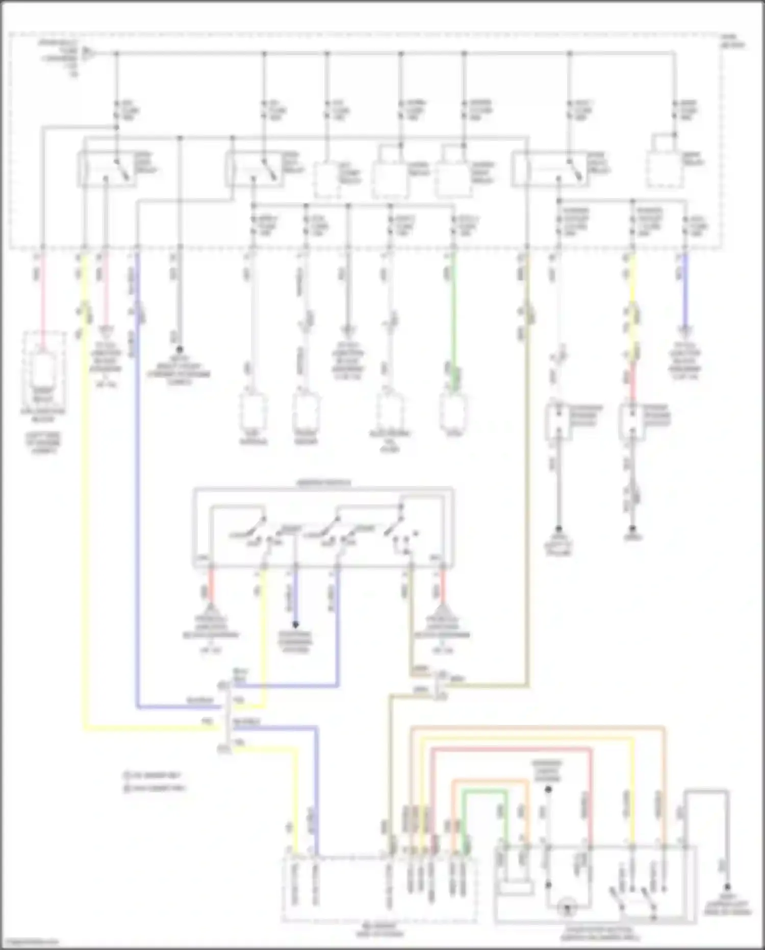 Wiring diagram main relay for Hyundai Tucson IV (2020-2024) (1 of 6)