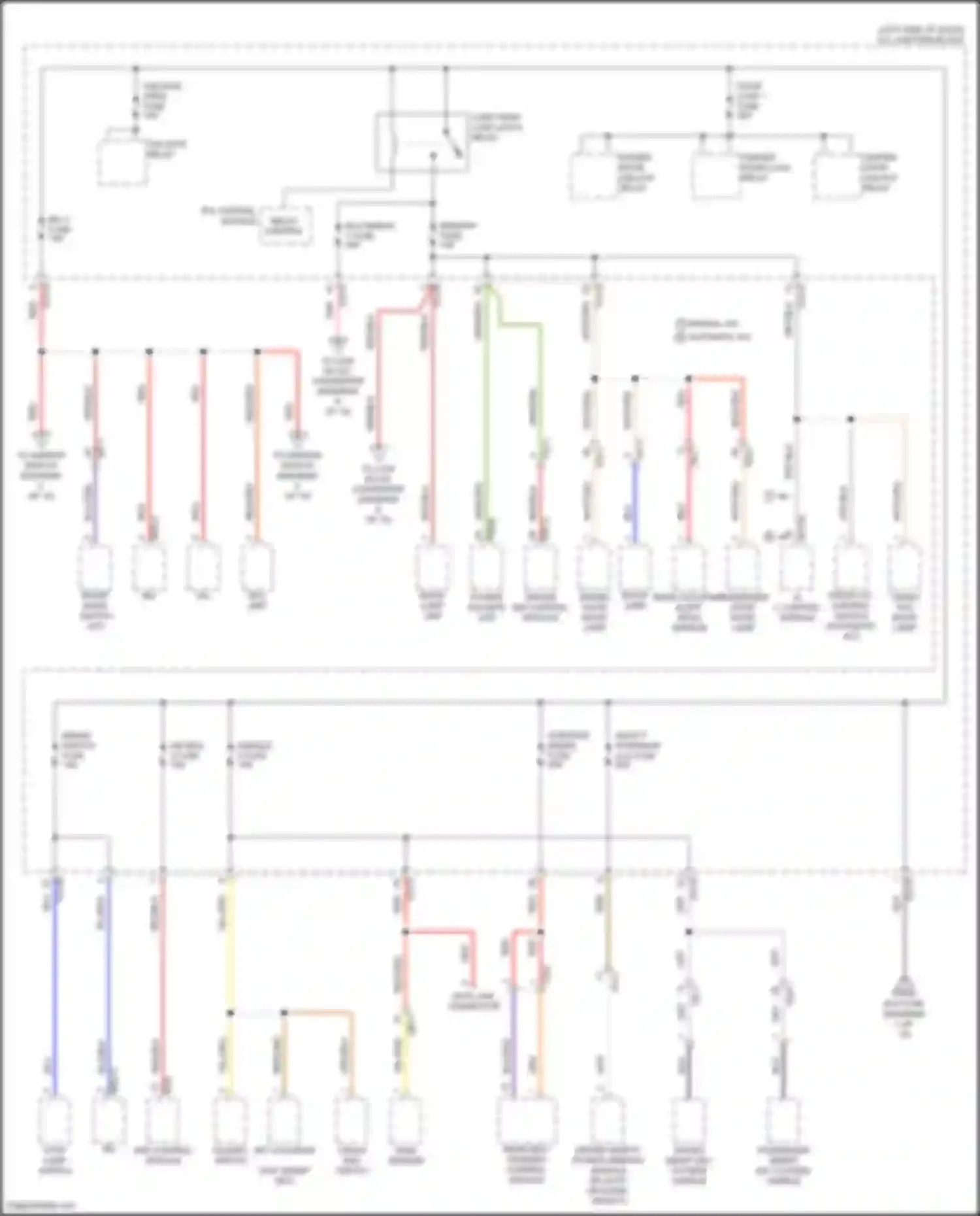Wiring diagram mood lamp for Hyundai Tucson IV (2020-2024) (2 of 3)