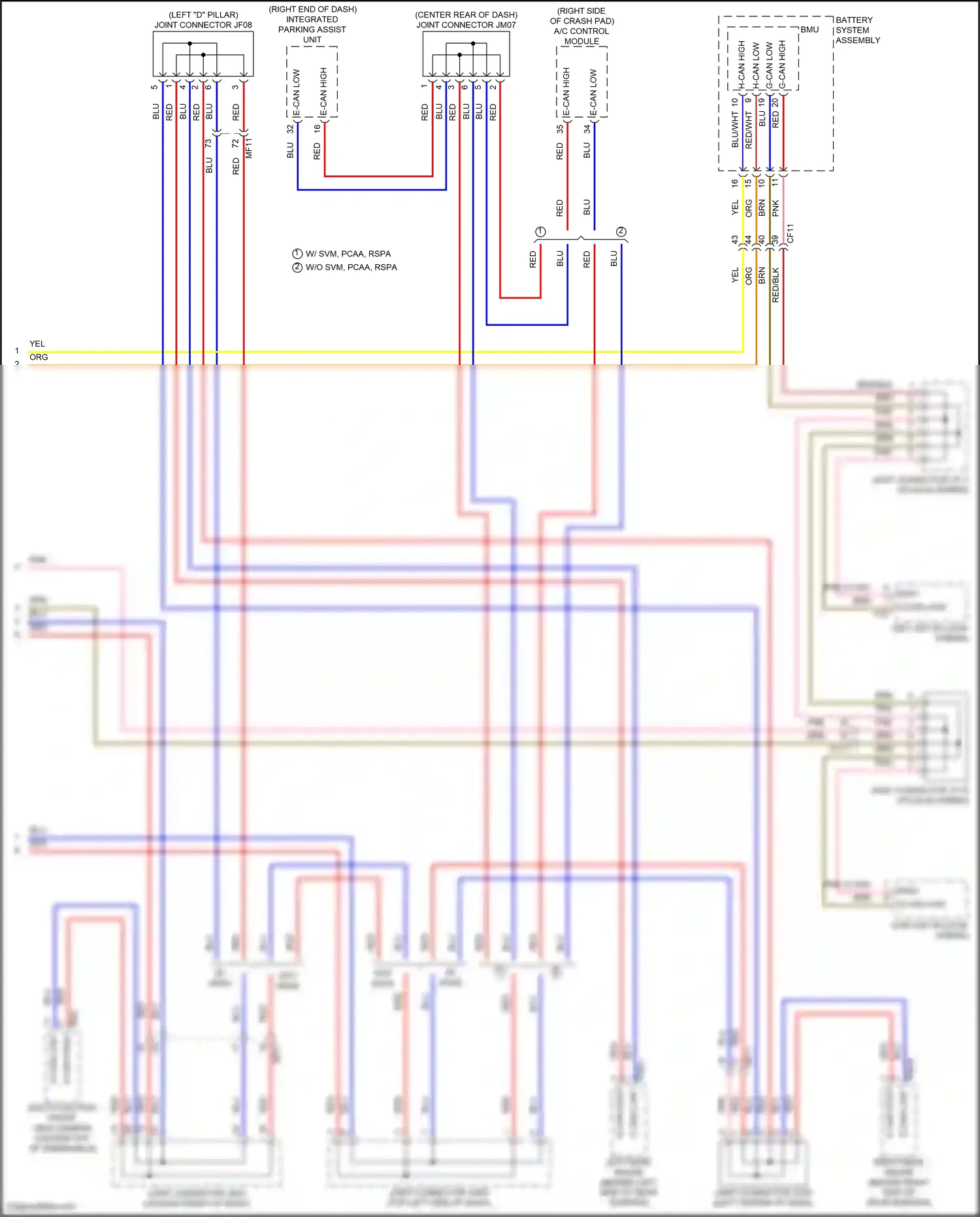 Hyundai Tucson IV (2020-2024) multi-function front view camera wiring diagram  (9 of 12)