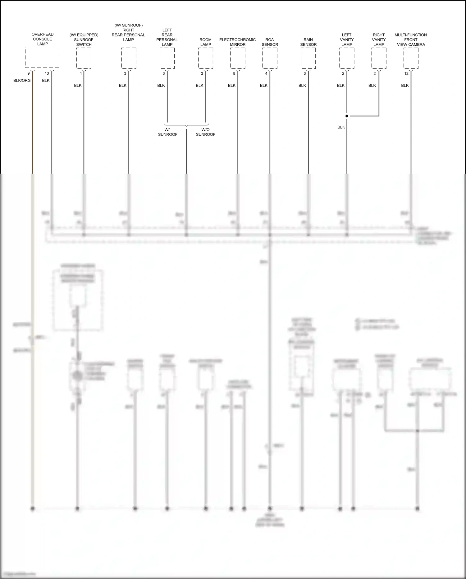 Hyundai Tucson IV (2020-2024) multi-function front view camera wiring diagram  (2 of 12)