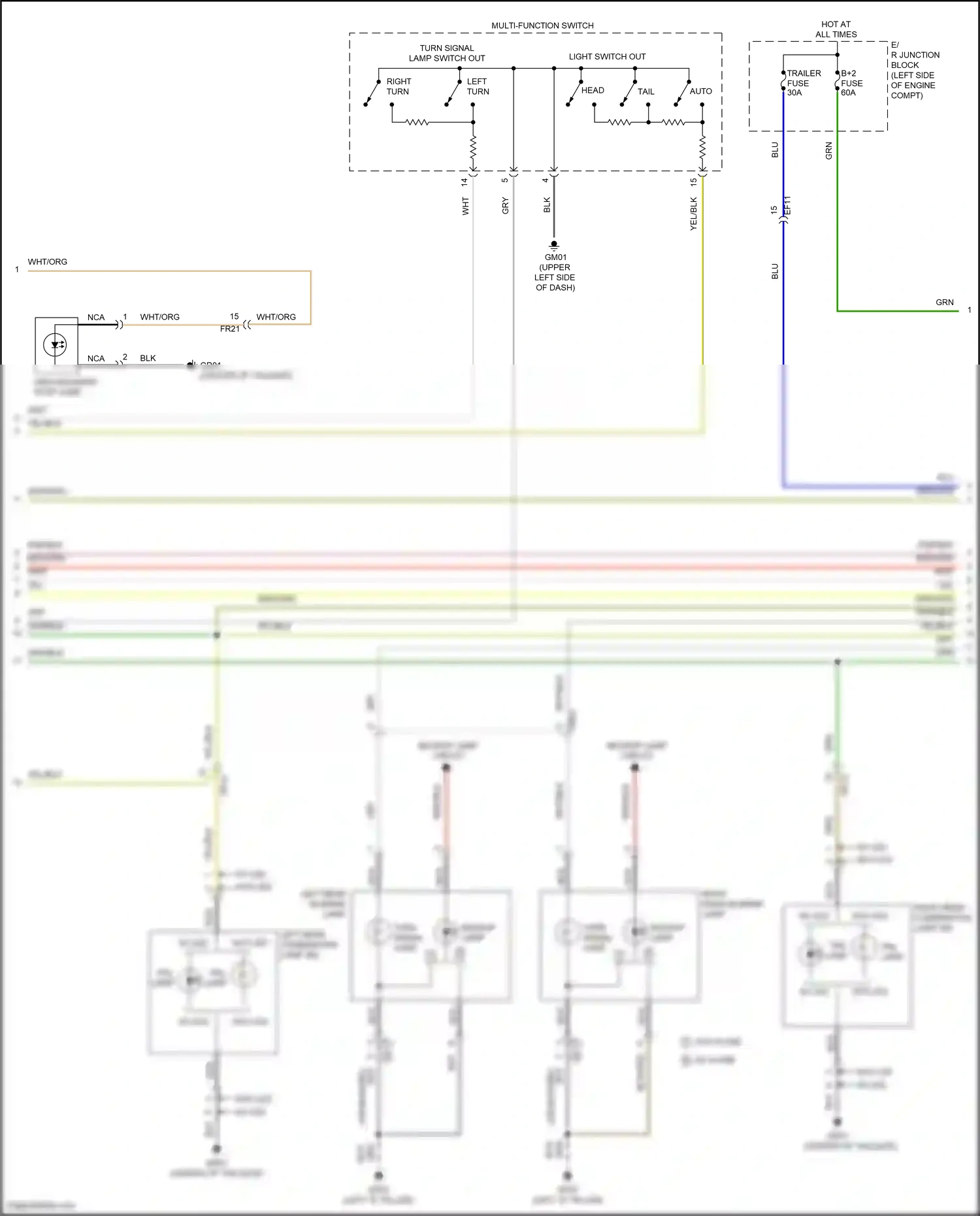 Hyundai Tucson IV (2020-2024) multi- function switch wiring diagram  (16 of 23)