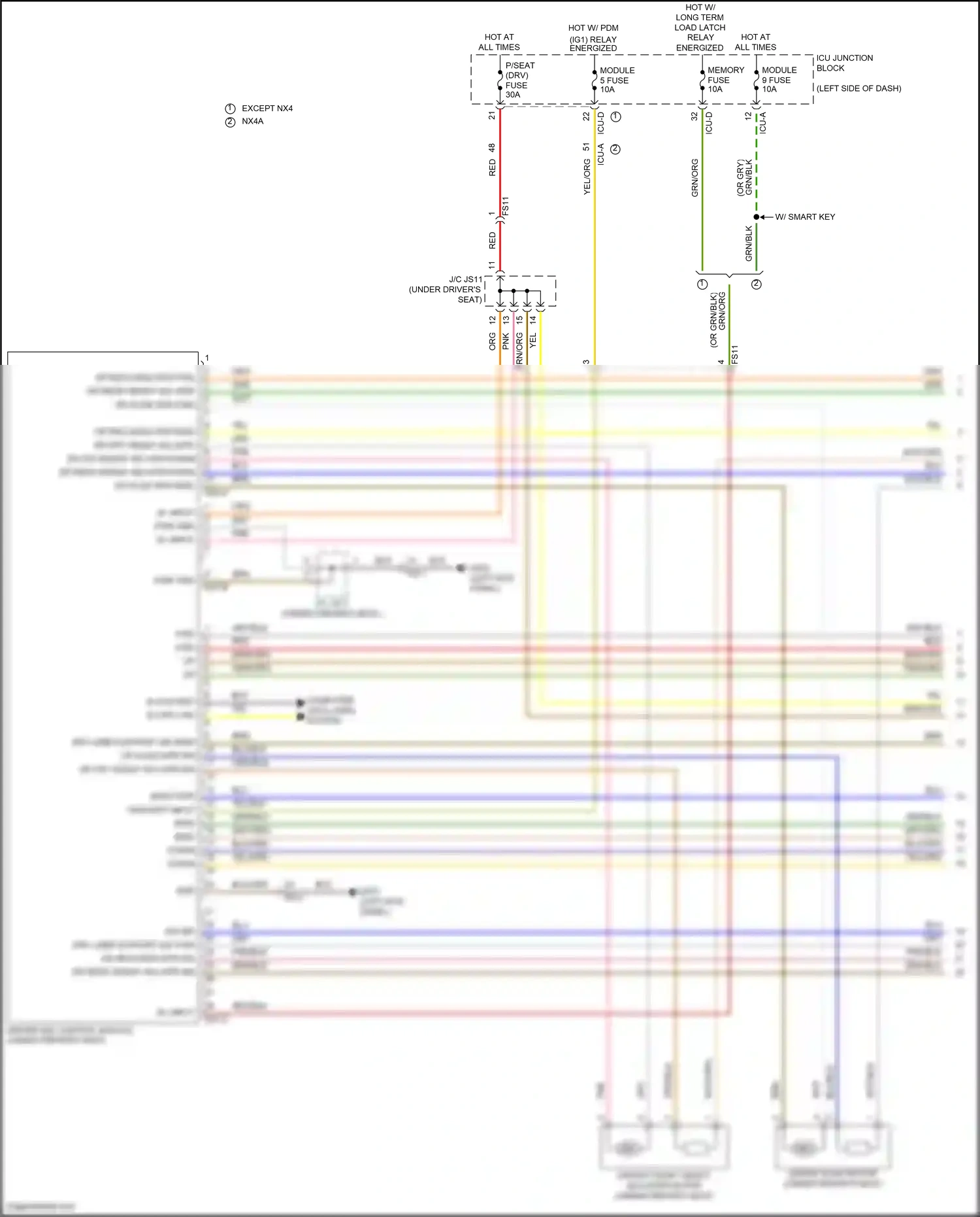 Hyundai Tucson IV (2020-2024) on/start input wiring diagram  (3 of 68)