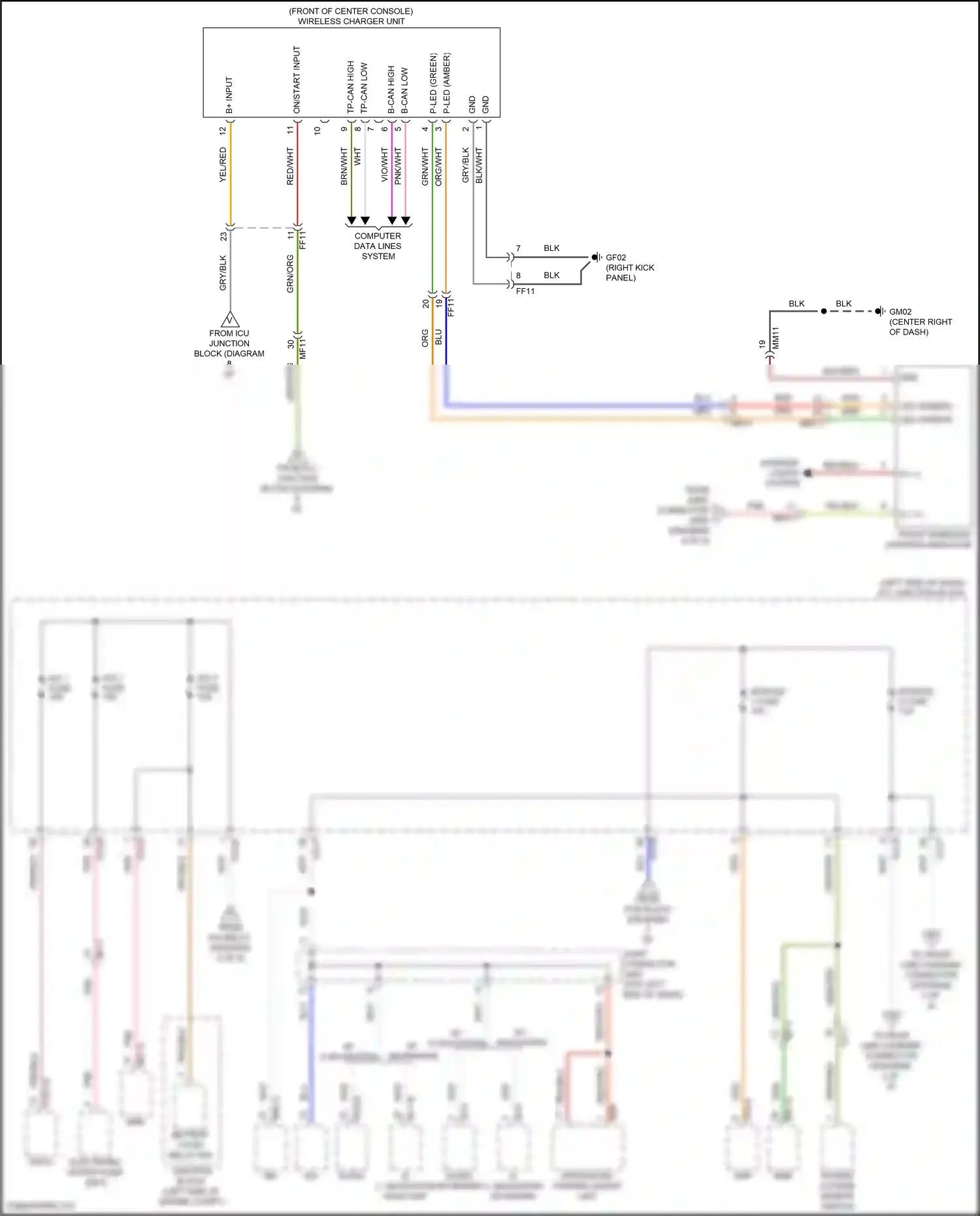 Hyundai Tucson IV (2020-2024) on/start input wiring diagram  (62 of 68)