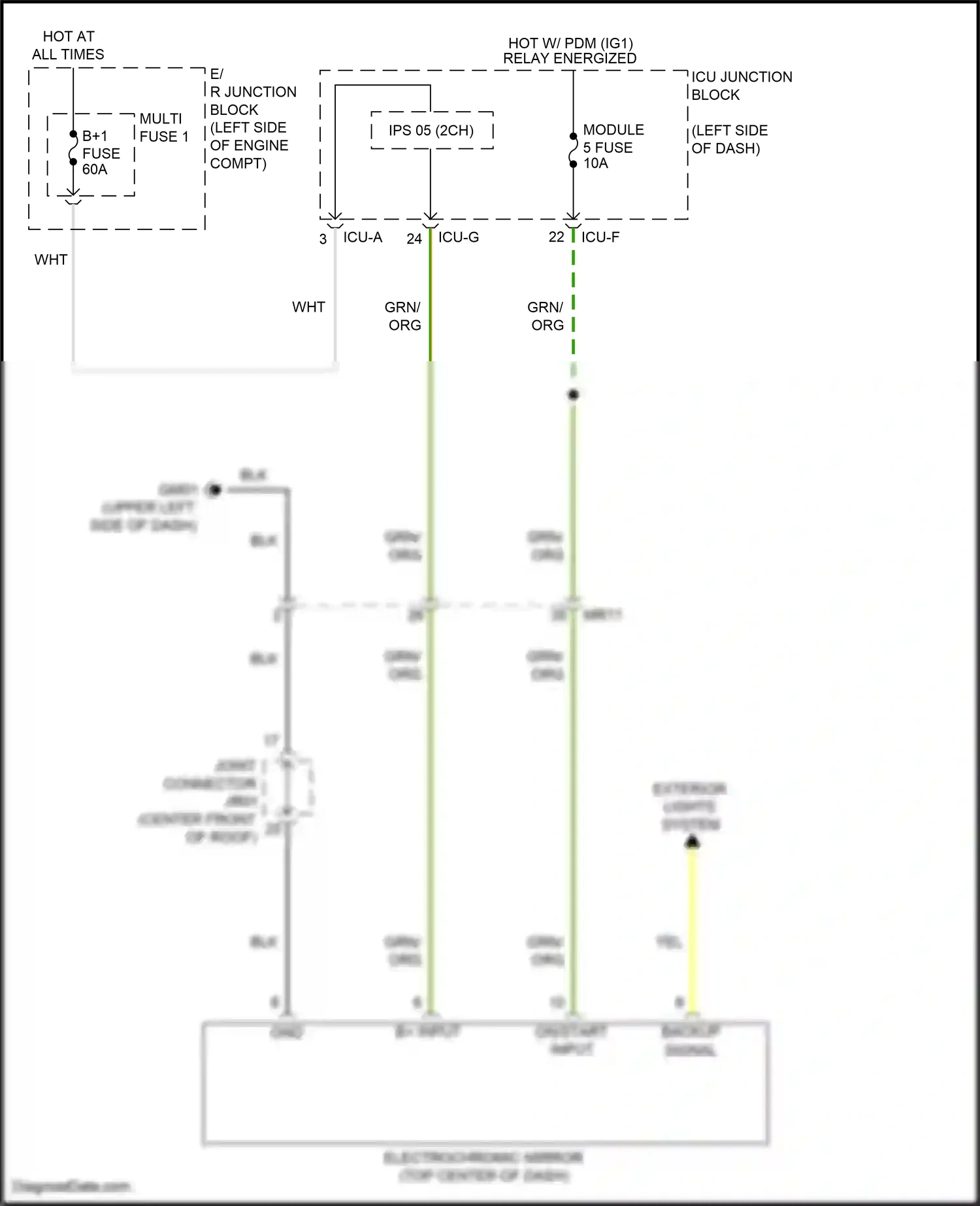 Hyundai Tucson IV (2020-2024) on/start input wiring diagram  (51 of 68)
