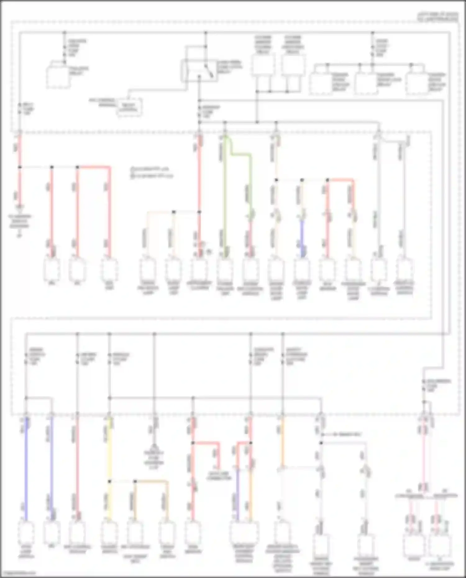 Wiring diagram outside mirror folding relay for Hyundai Tucson IV (2020-2024) (2 of 3)