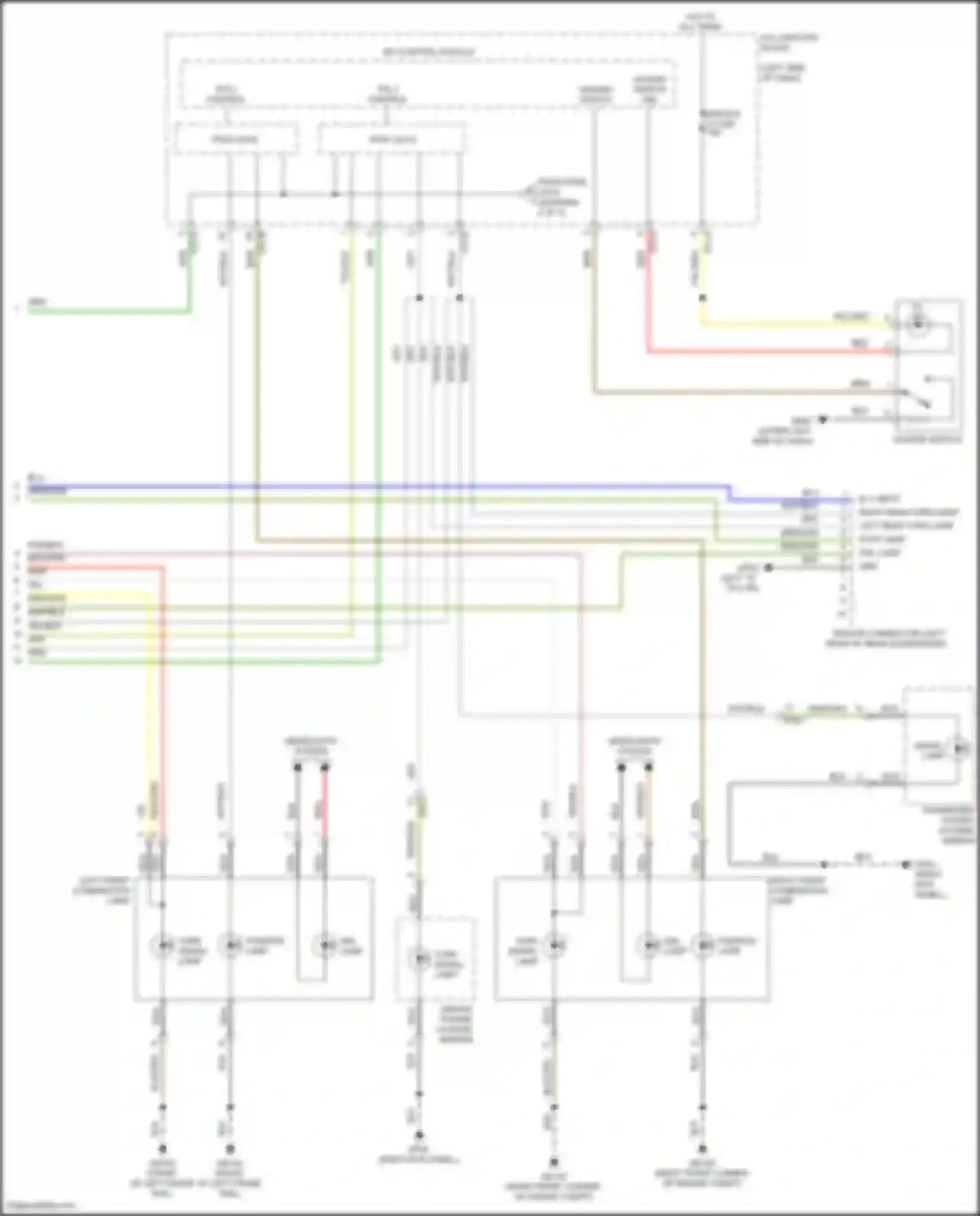 Wiring diagram passenger power outside mirror for Hyundai Tucson IV (2020-2024) (6 of 19)