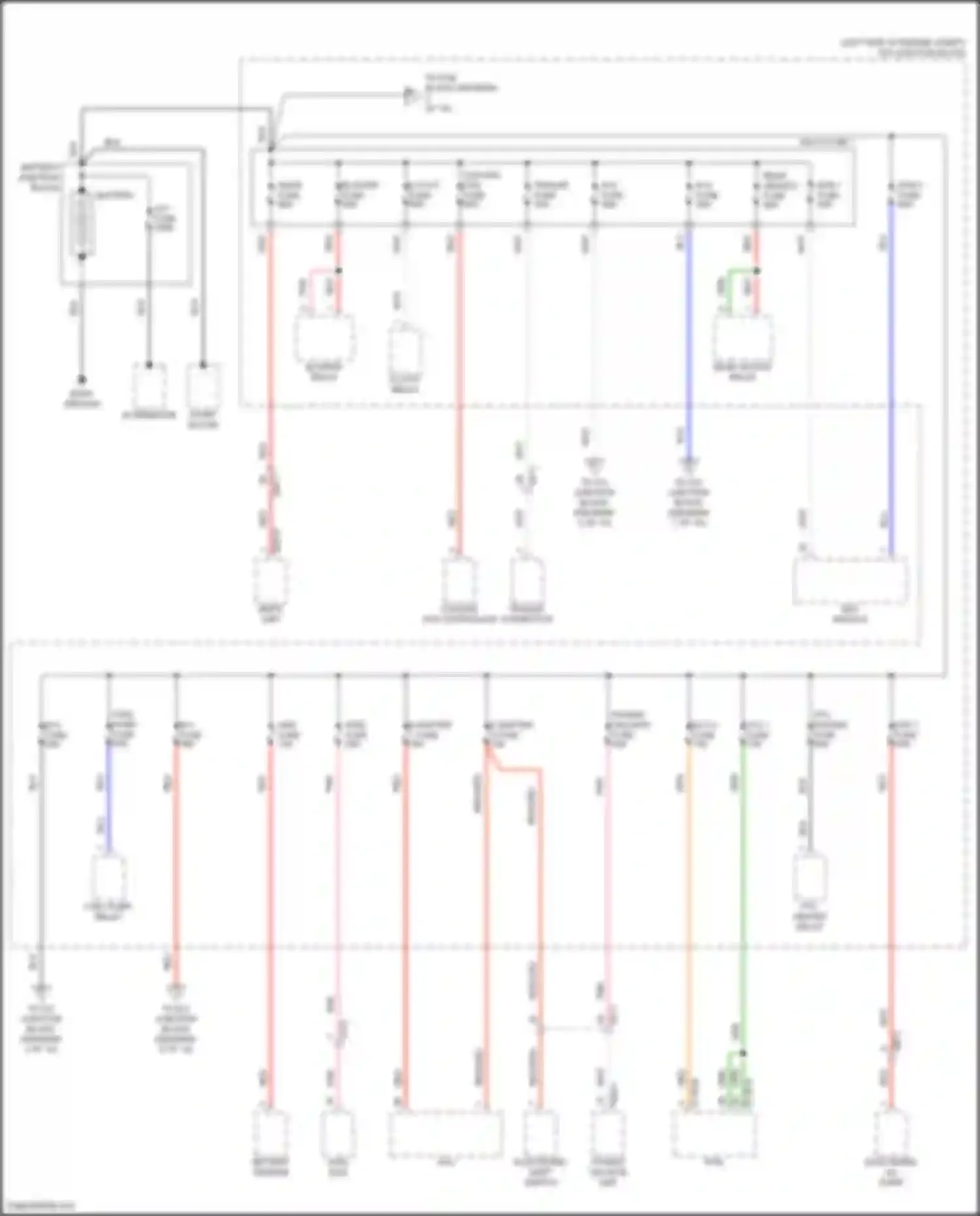 Wiring diagram rear heated relay for Hyundai Tucson IV (2020-2024) (4 of 6)