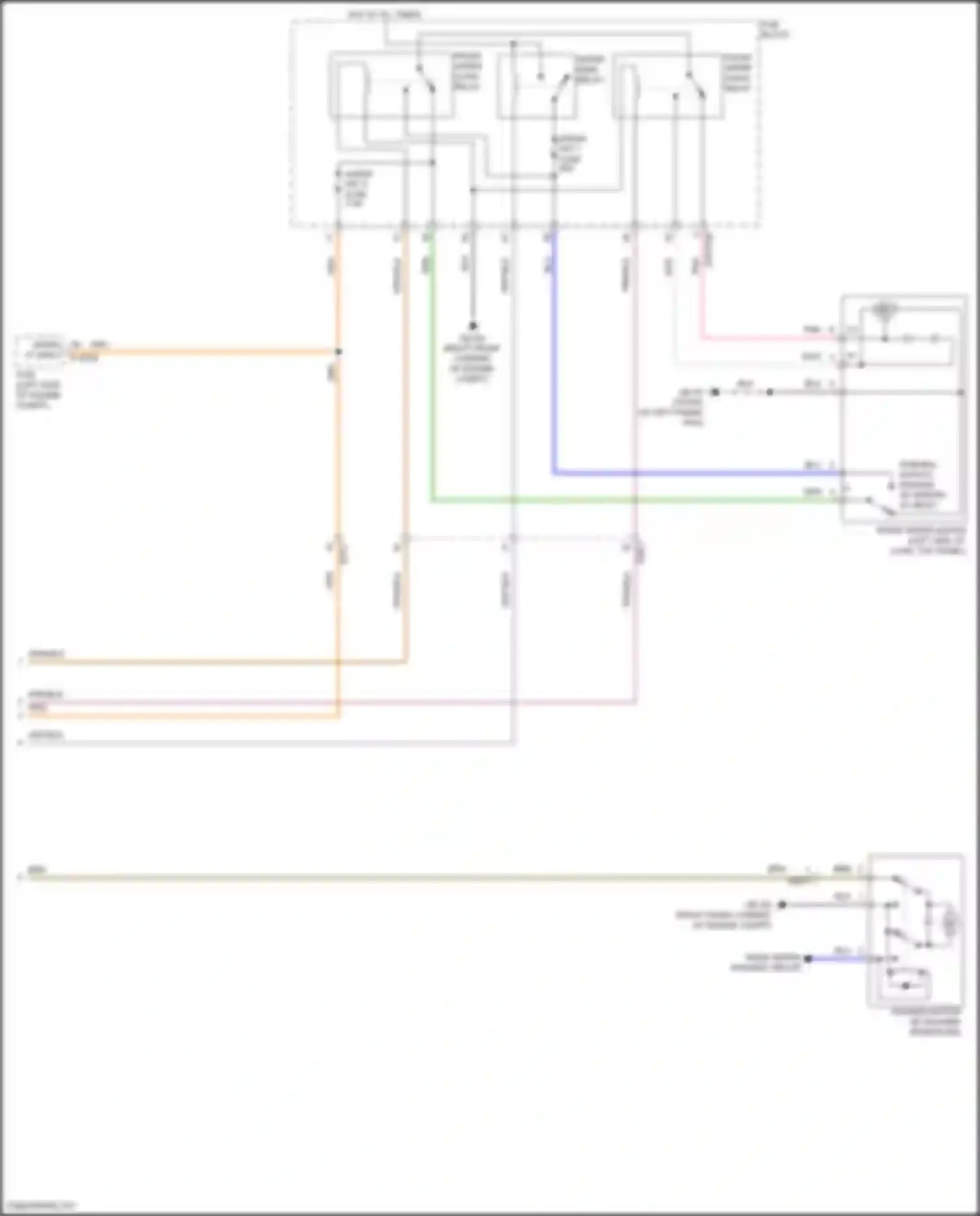 Wiring diagram rear wiper/ washer circuit for Hyundai Tucson IV (2020-2024) (2 of 2)