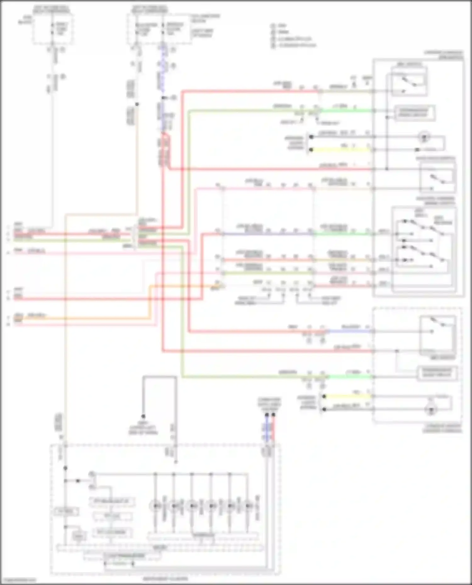 Wiring diagram red/org for Hyundai Tucson IV (2020-2024) (41 of 109)