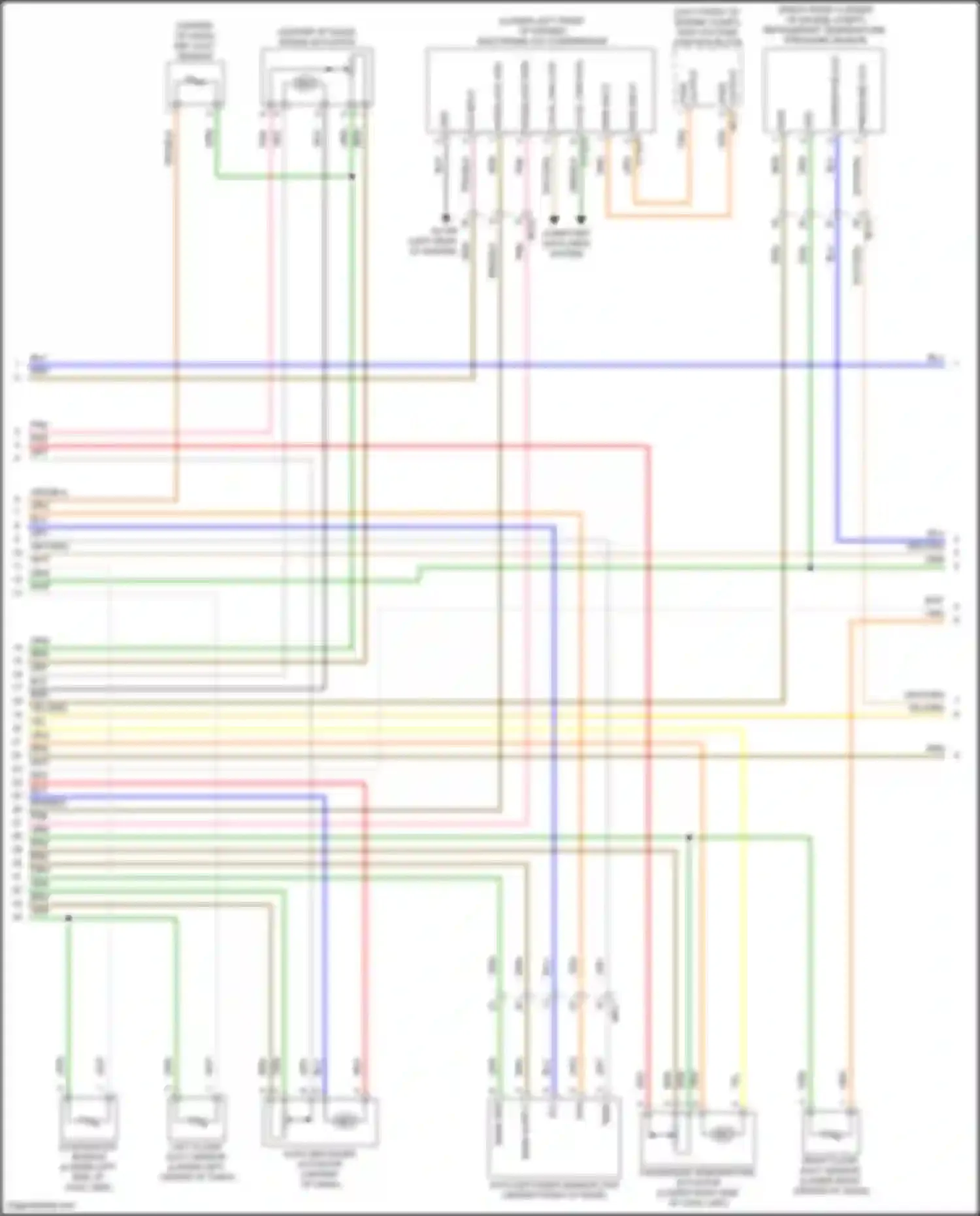 Wiring diagram refrigerant temperature, pressure sensor for Hyundai Tucson IV (2020-2024) (1 of 1)